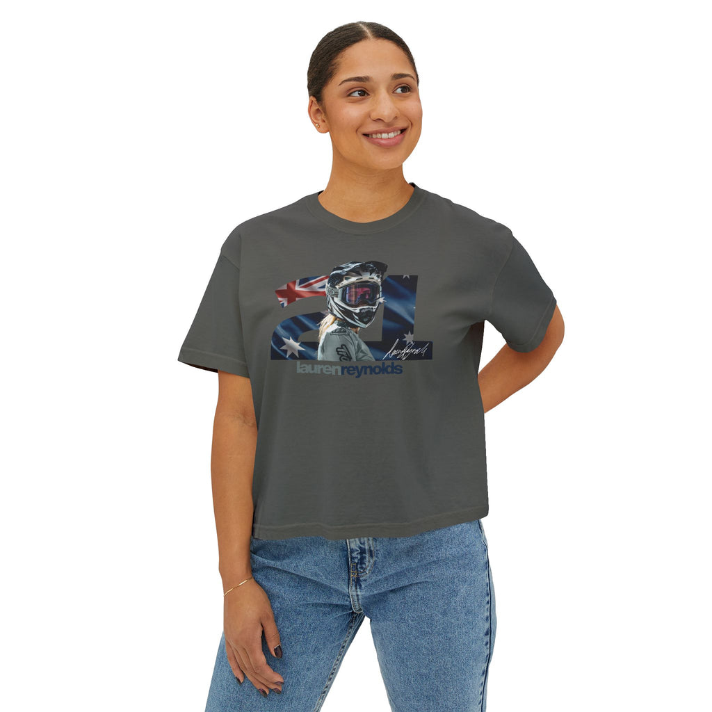 Women’s Boxy 21 AUS Flag Tee