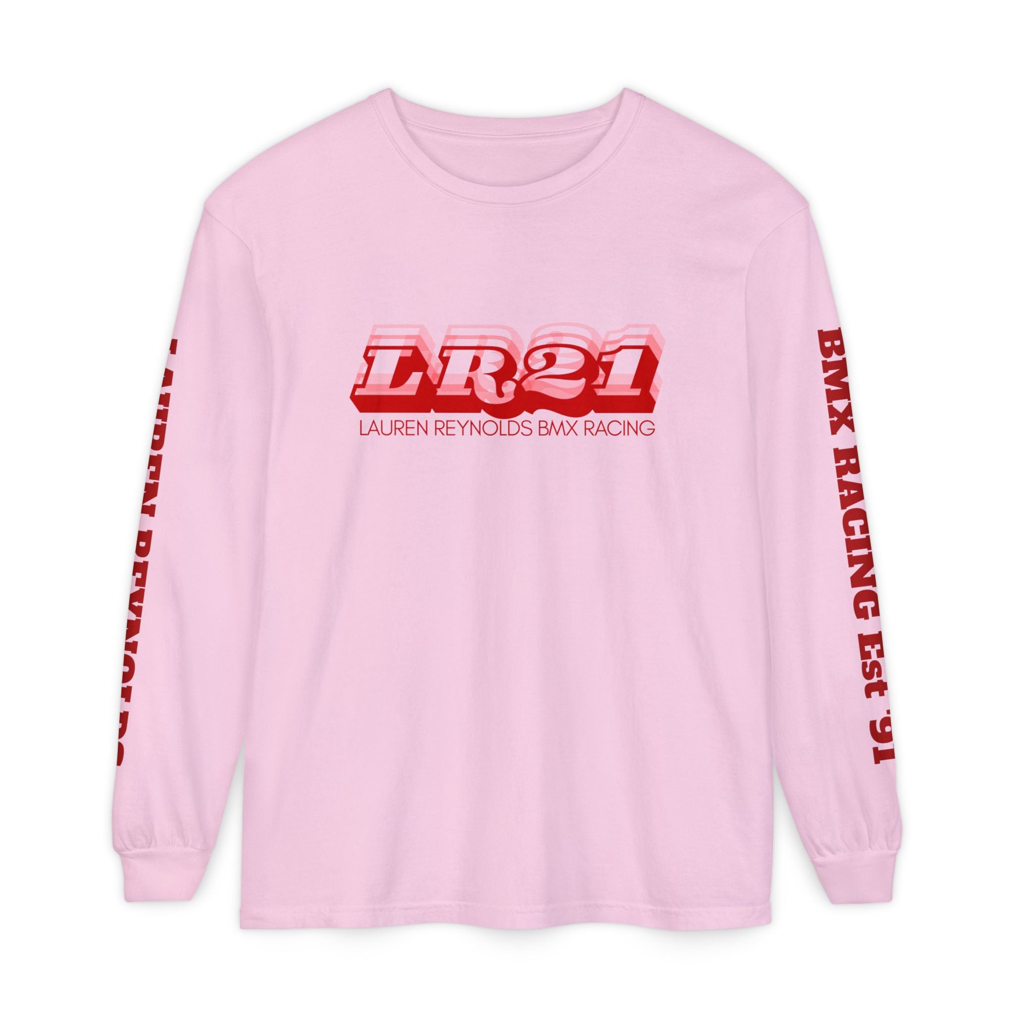 LR21 BMX Racing Long Sleeve Tee Red