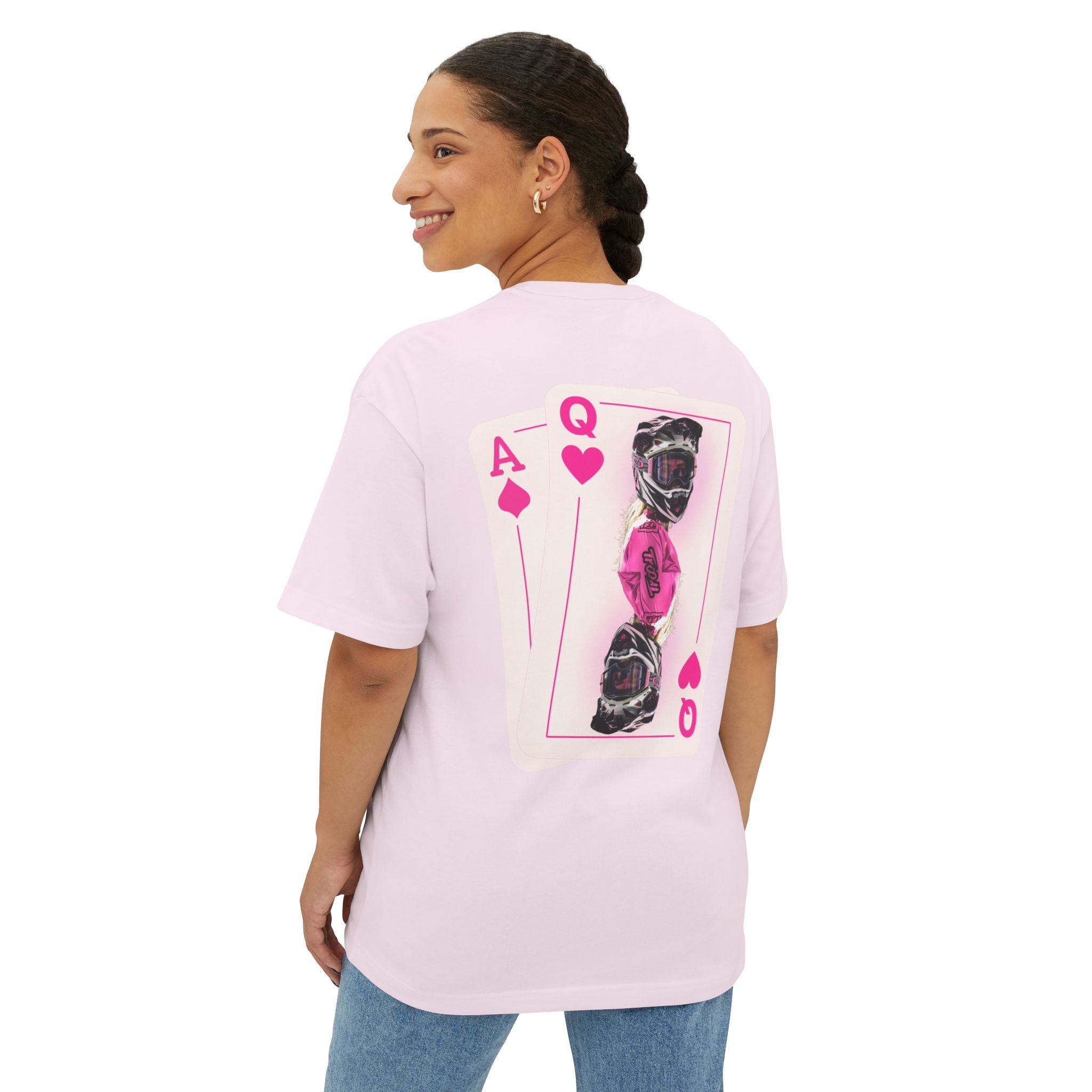 Pink Queen of Hearts Boxy Tee
