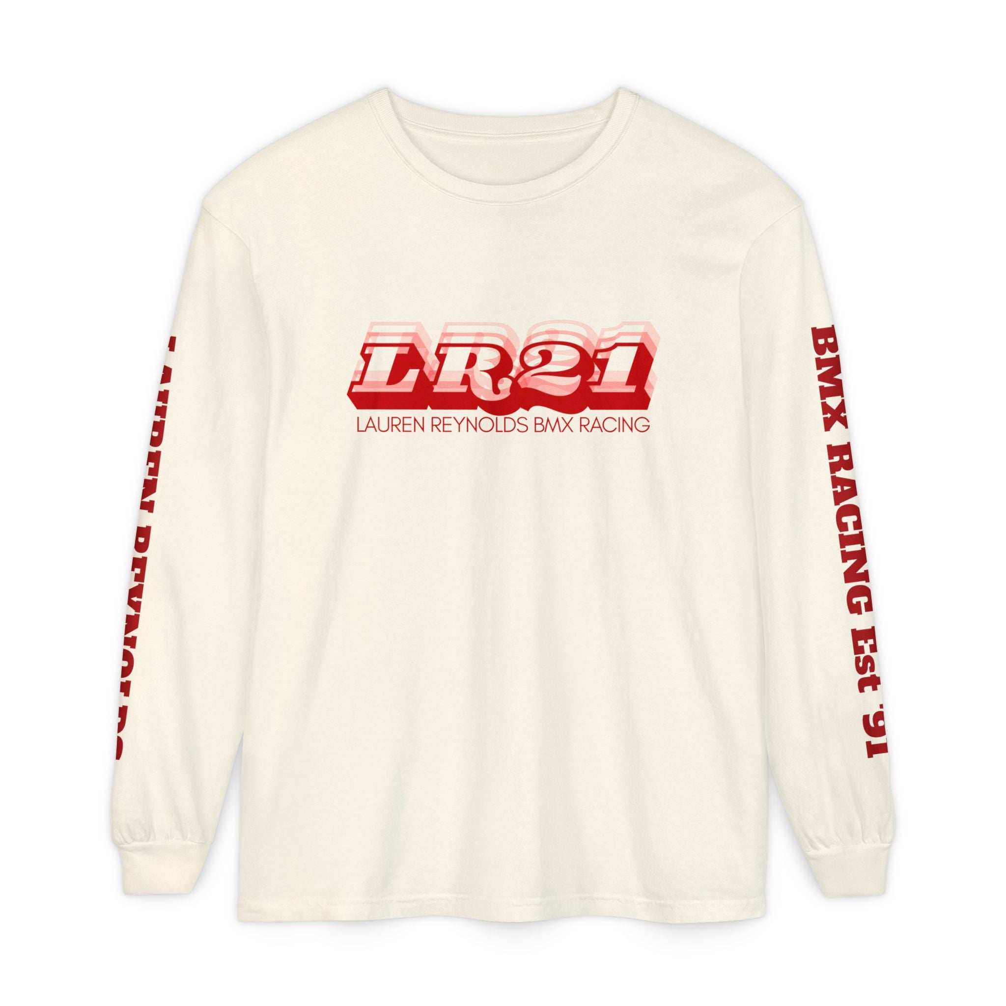 LR21 BMX Racing Long Sleeve Tee Red