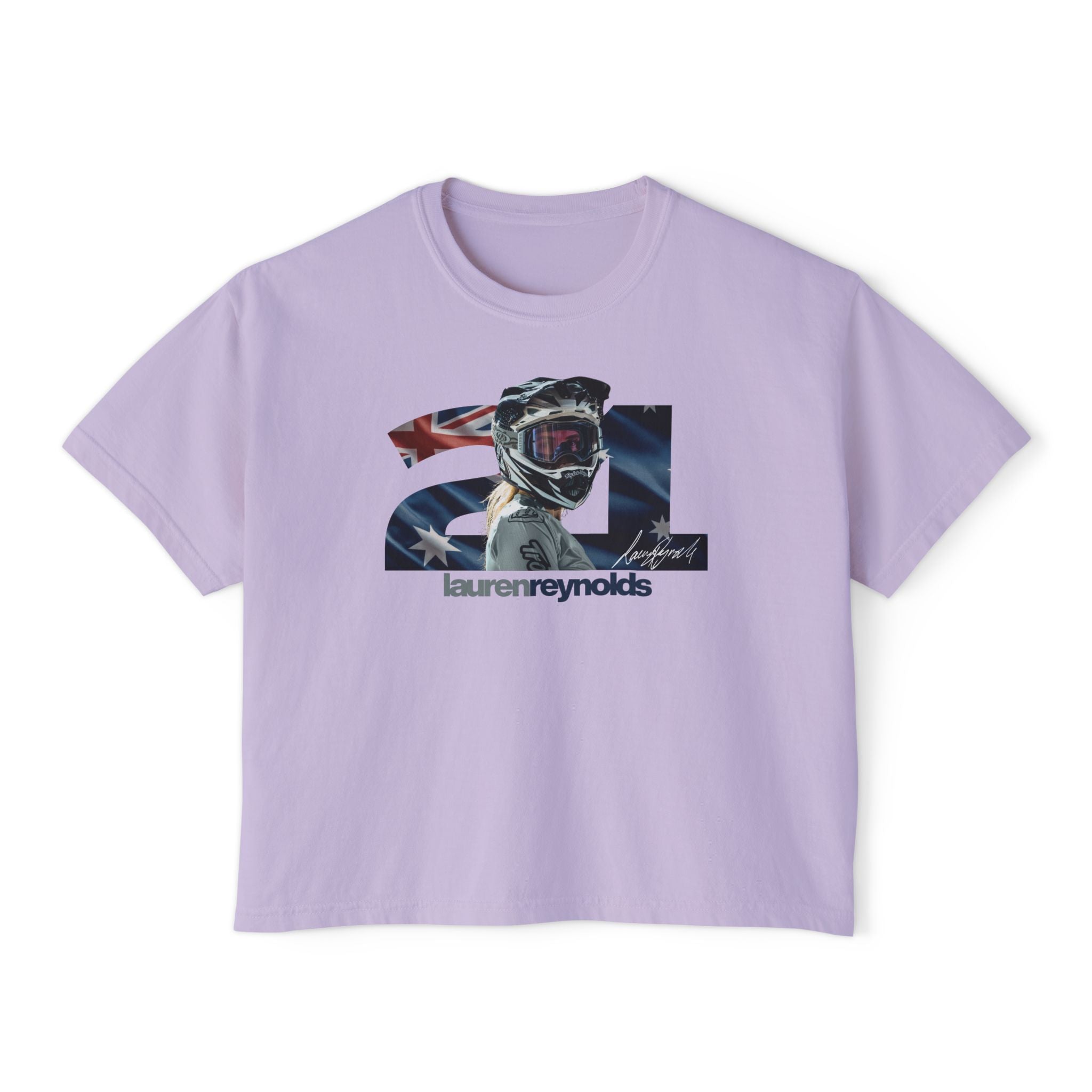 Women’s Boxy 21 AUS Flag Tee