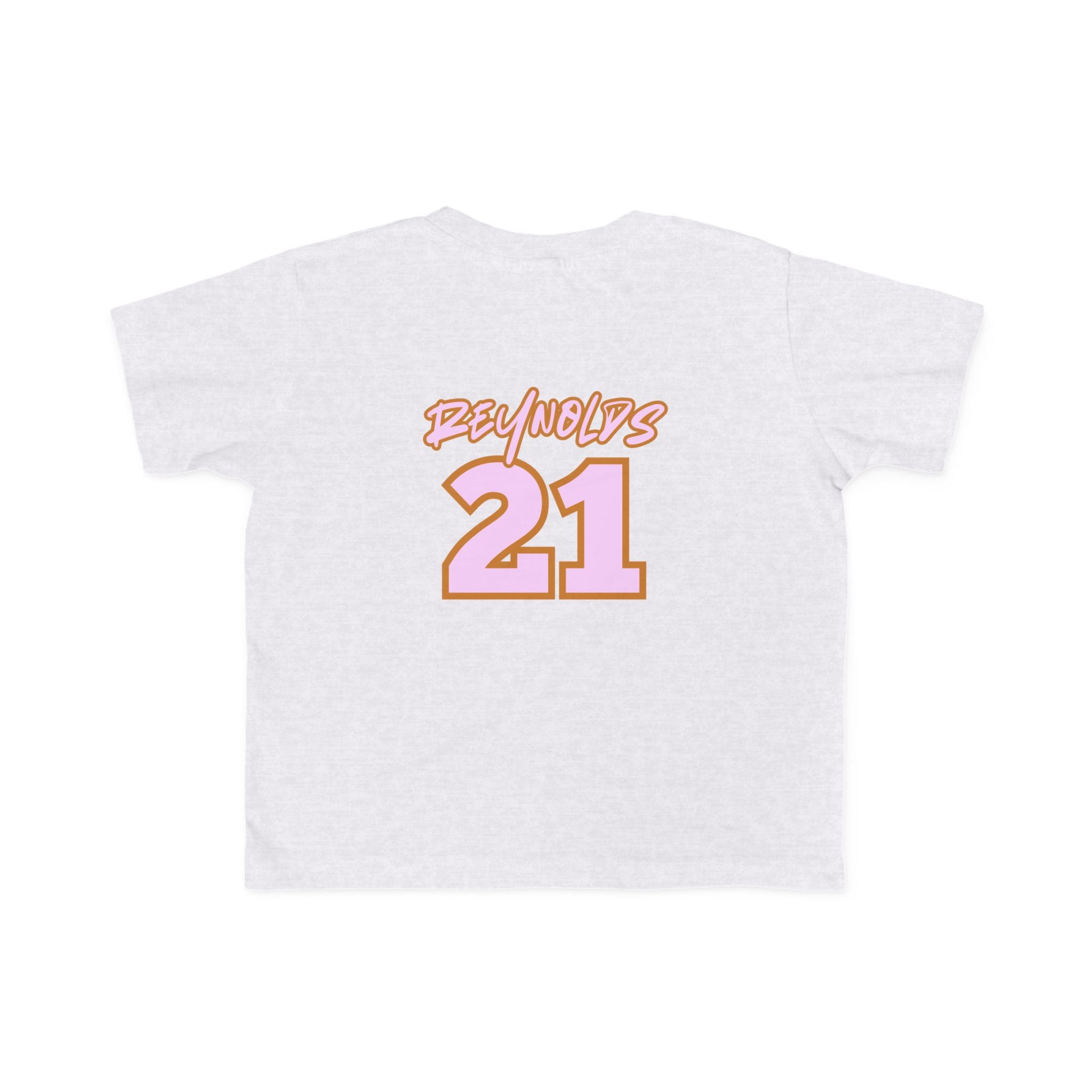 Toddler Tee — 'Reynolds 21' Pink Retro
