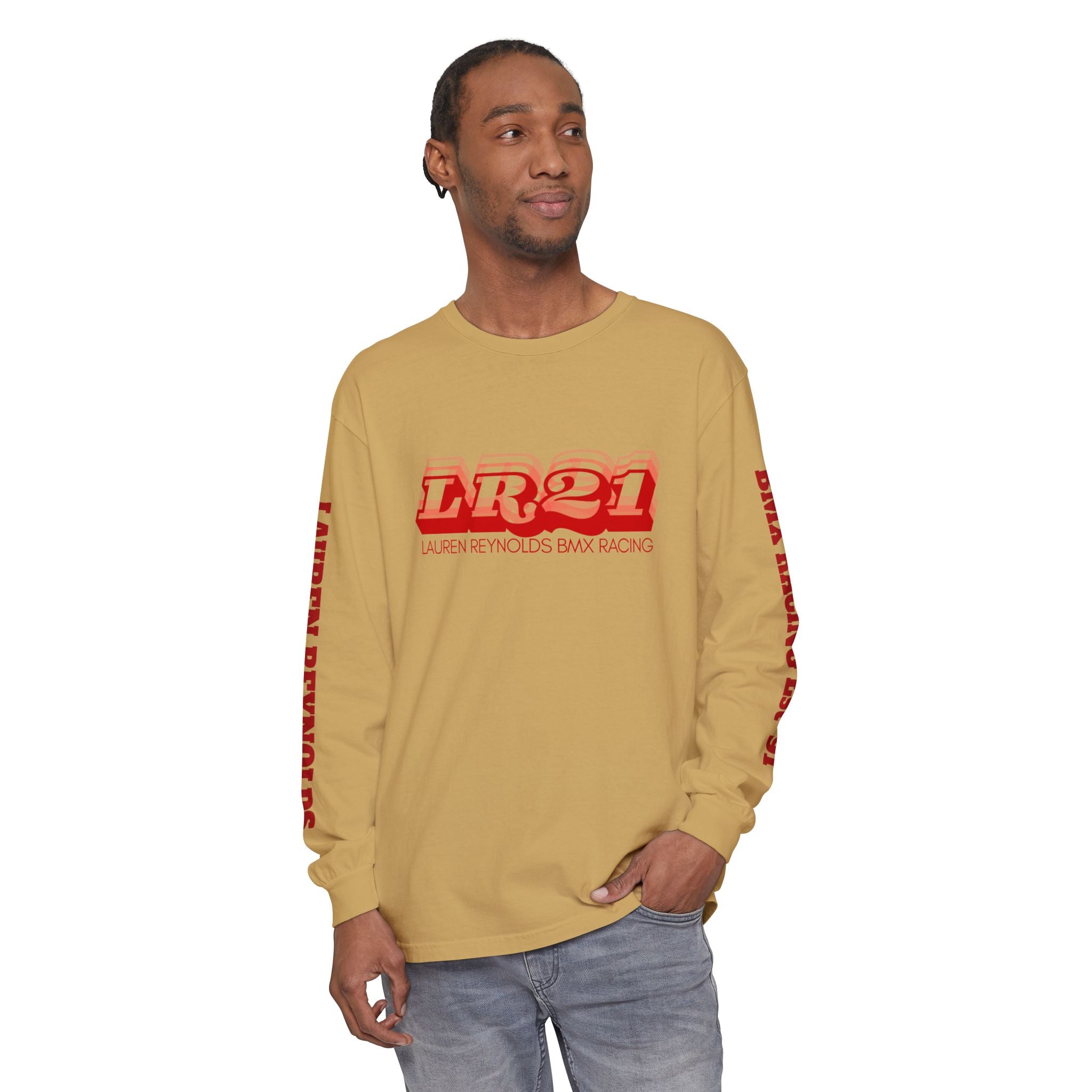 LR21 BMX Racing Long Sleeve Tee Red