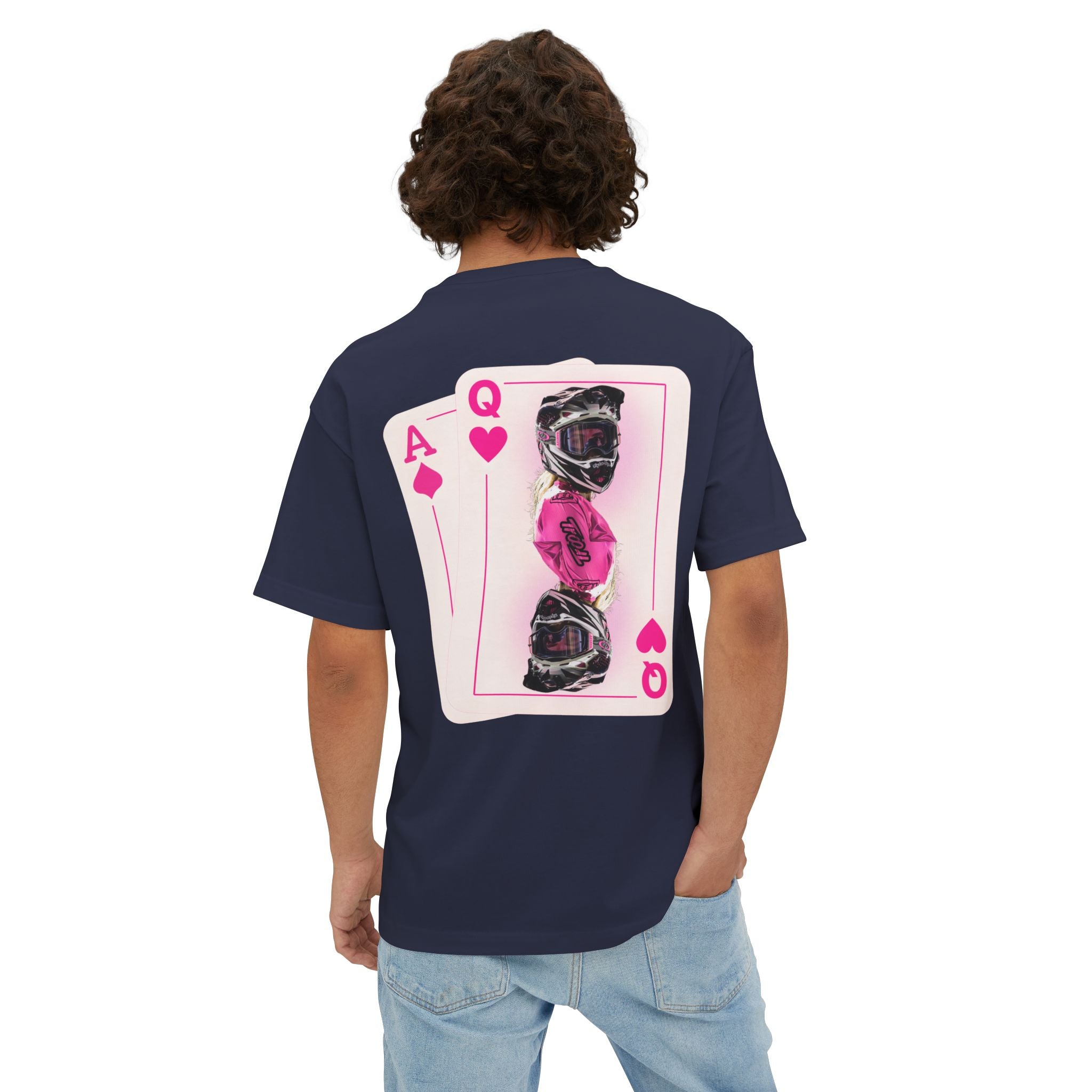 Pink Queen of Hearts Boxy Tee