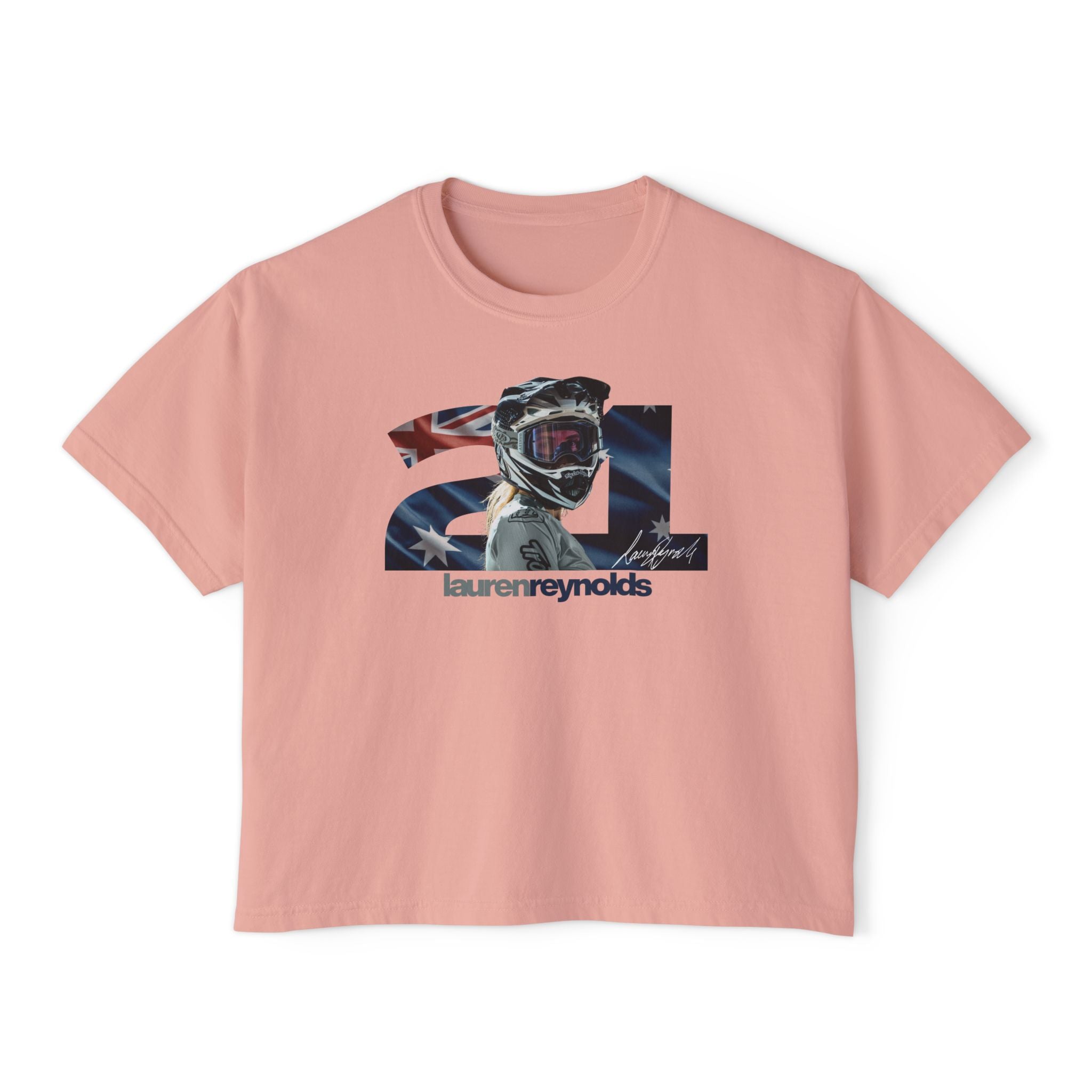Women’s Boxy 21 AUS Flag Tee