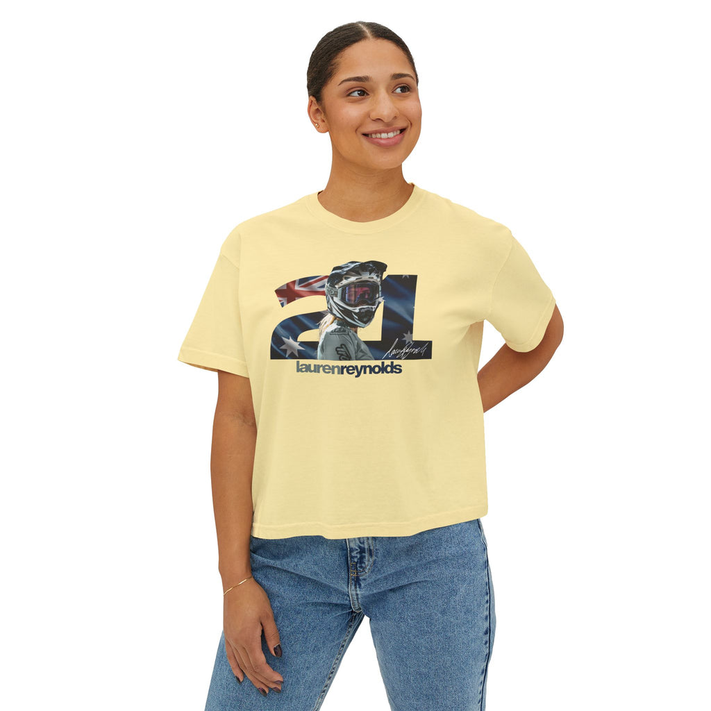 Women’s Boxy 21 AUS Flag Tee
