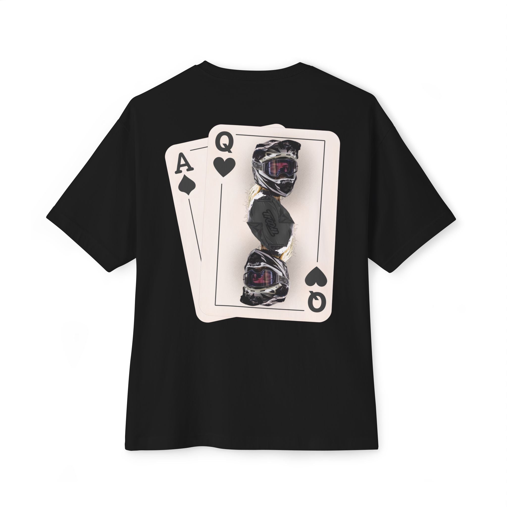 Black Queen of Hearts Boxy Tee