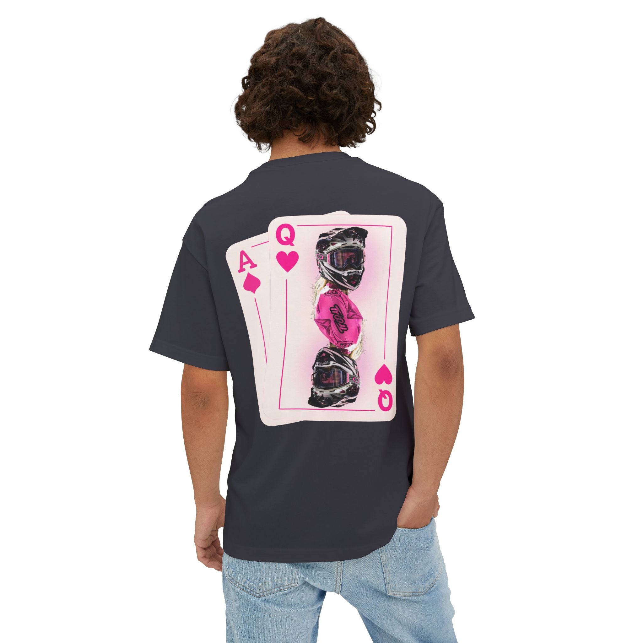 Pink Queen of Hearts Boxy Tee