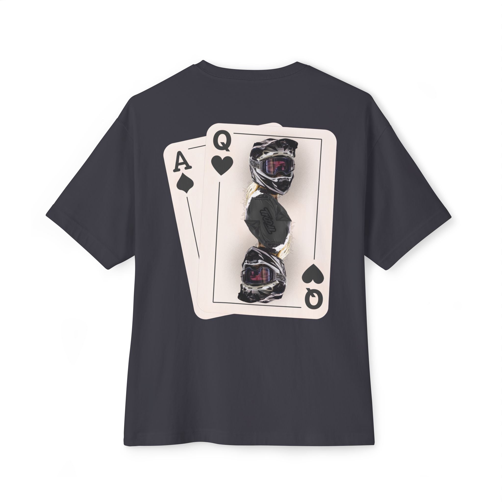 Black Queen of Hearts Boxy Tee
