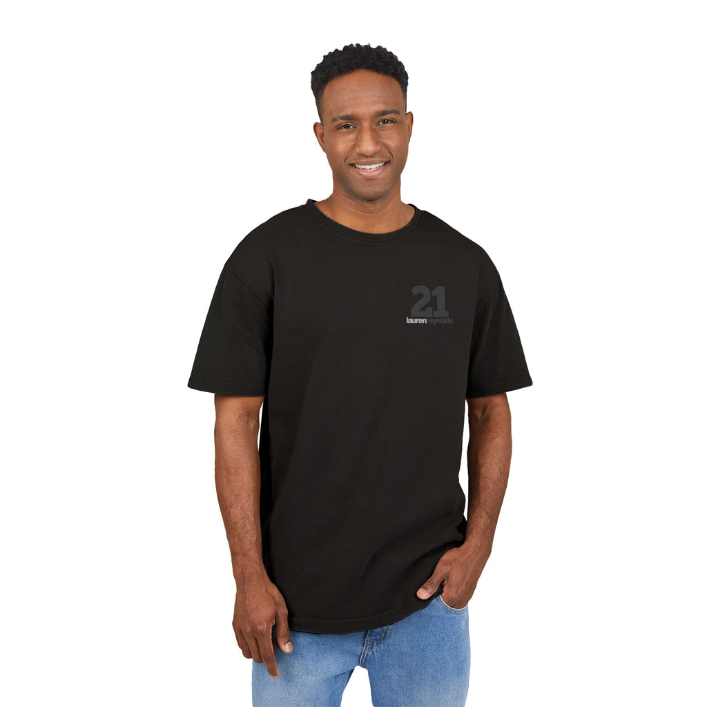 Queen of Hearts Black Jack Tee - Acid Wash