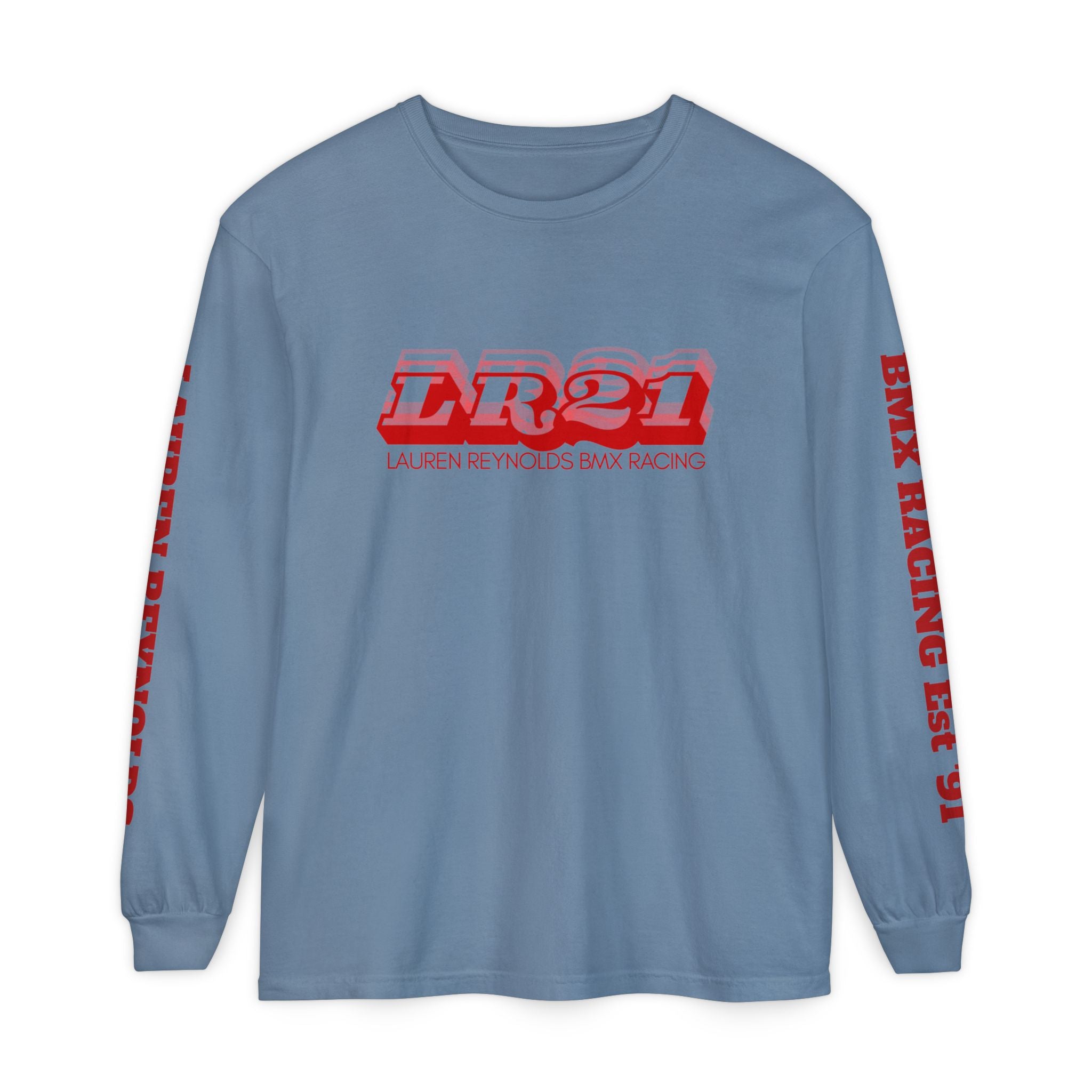 LR21 BMX Racing Long Sleeve Tee Red
