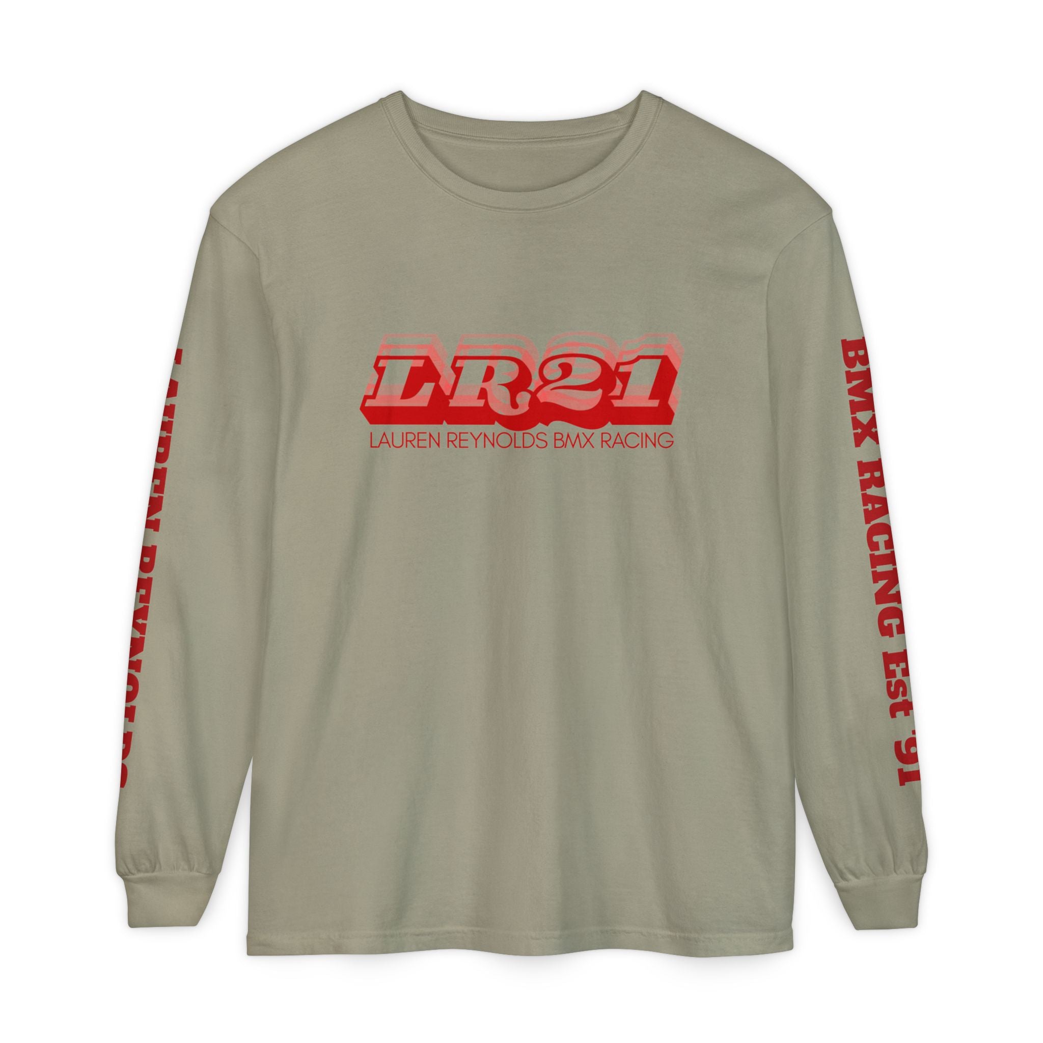 LR21 BMX Racing Long Sleeve Tee Red