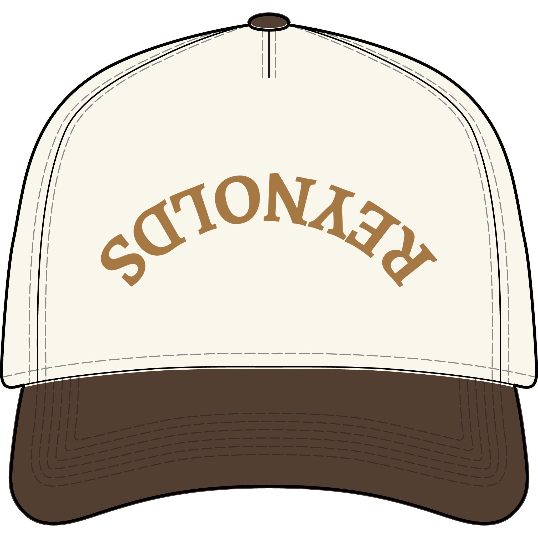 Brown & Gold Upside Down Frame