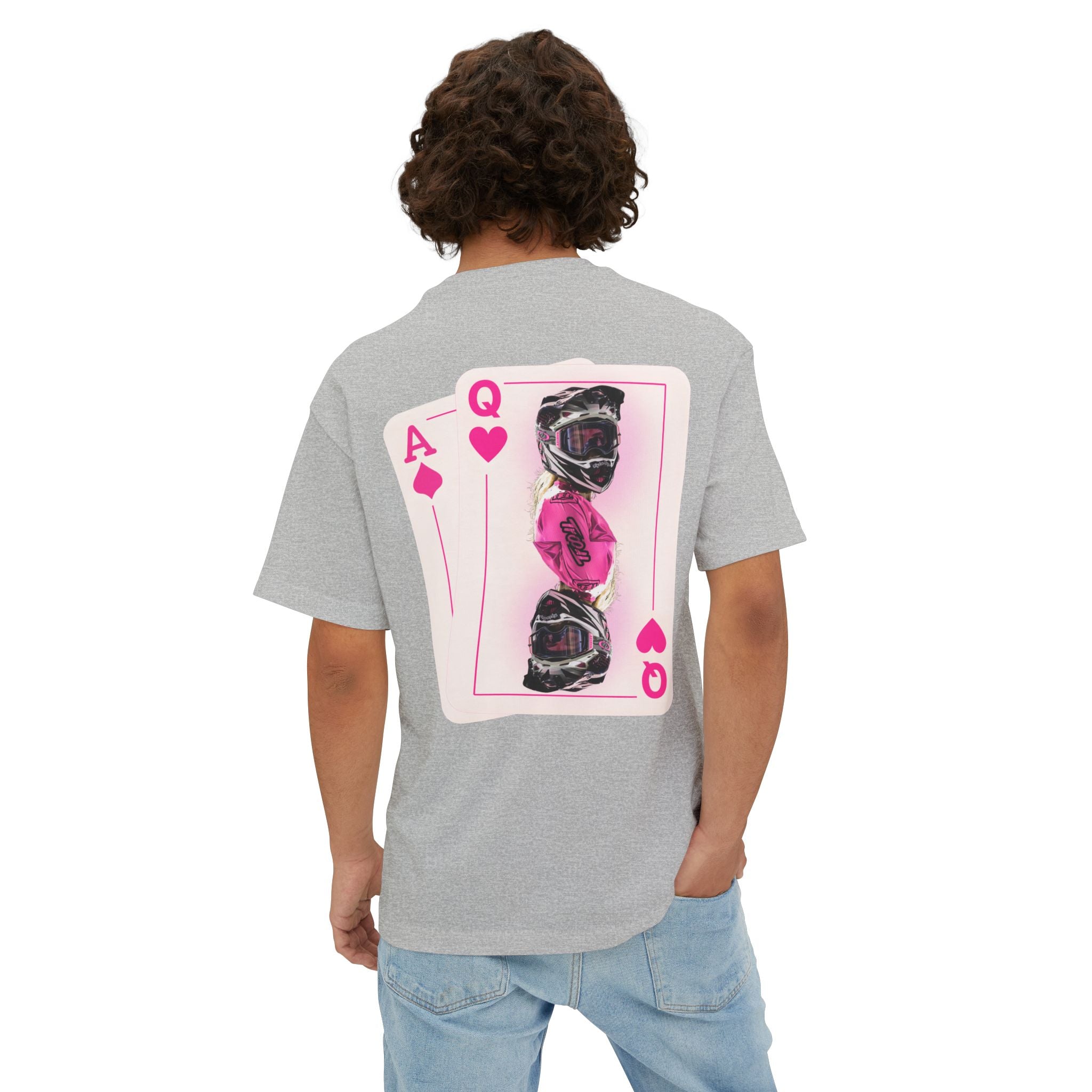 Pink Queen of Hearts Boxy Tee