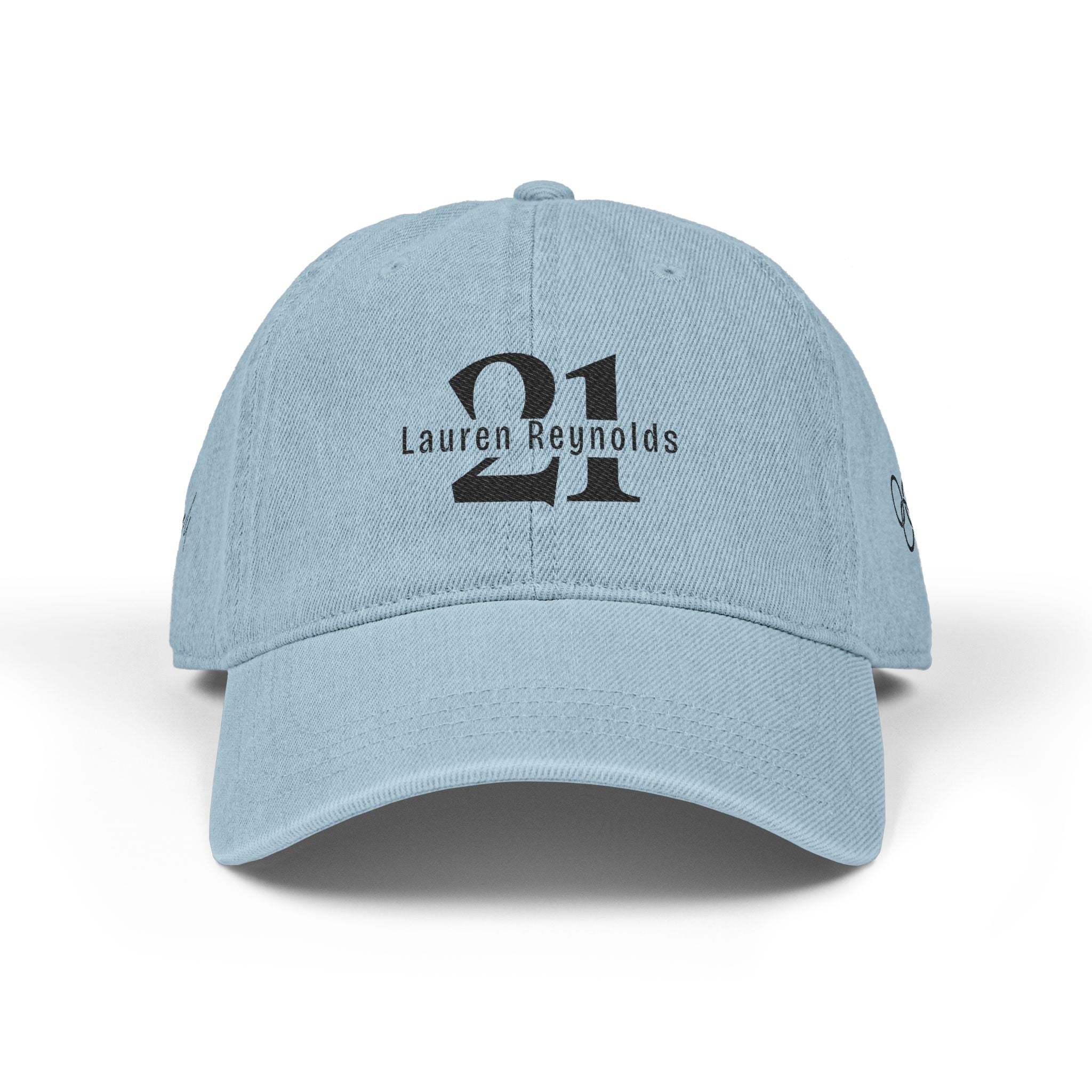 Embroidered Denim Baseball Cap