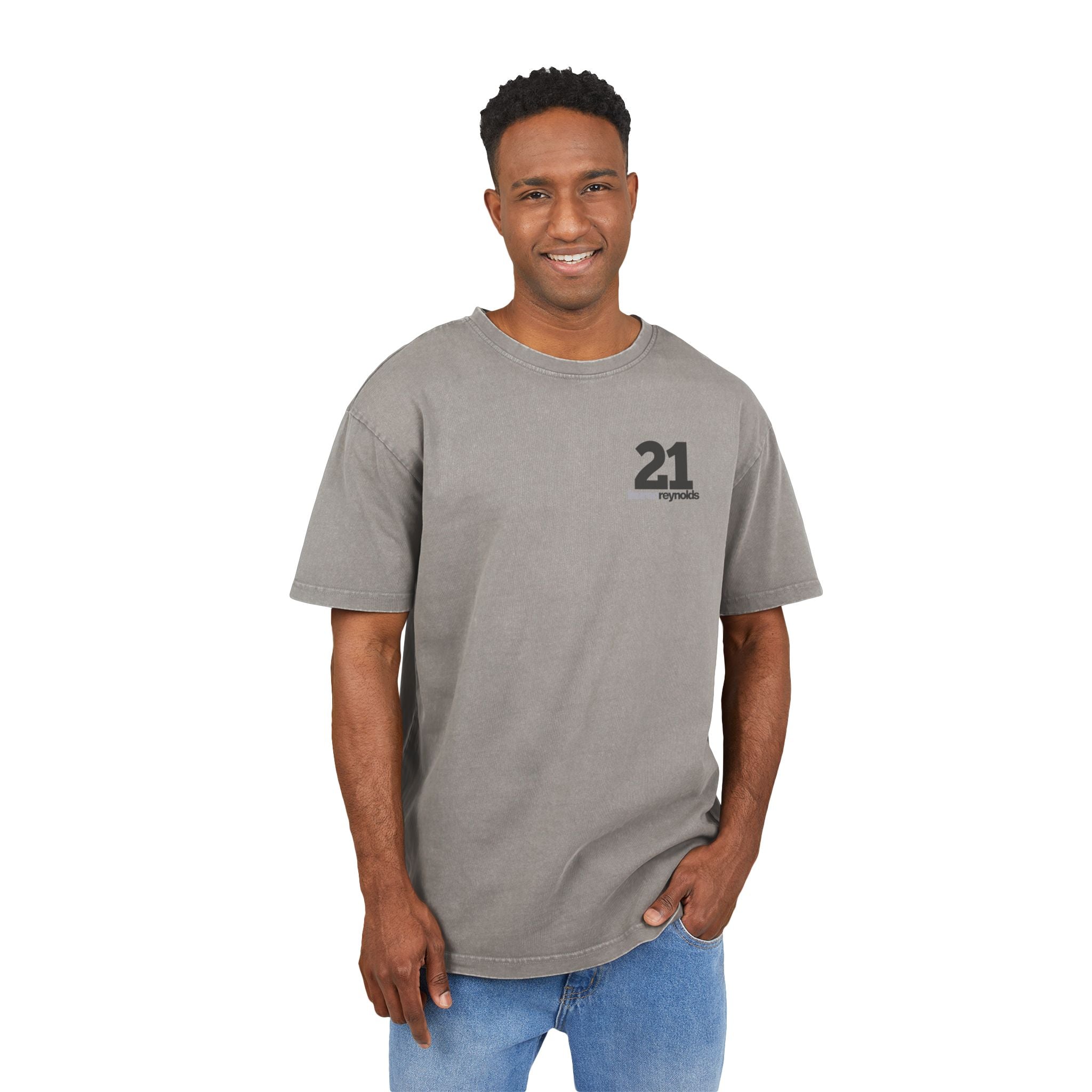 Queen of Hearts Black Jack Tee - Acid Wash