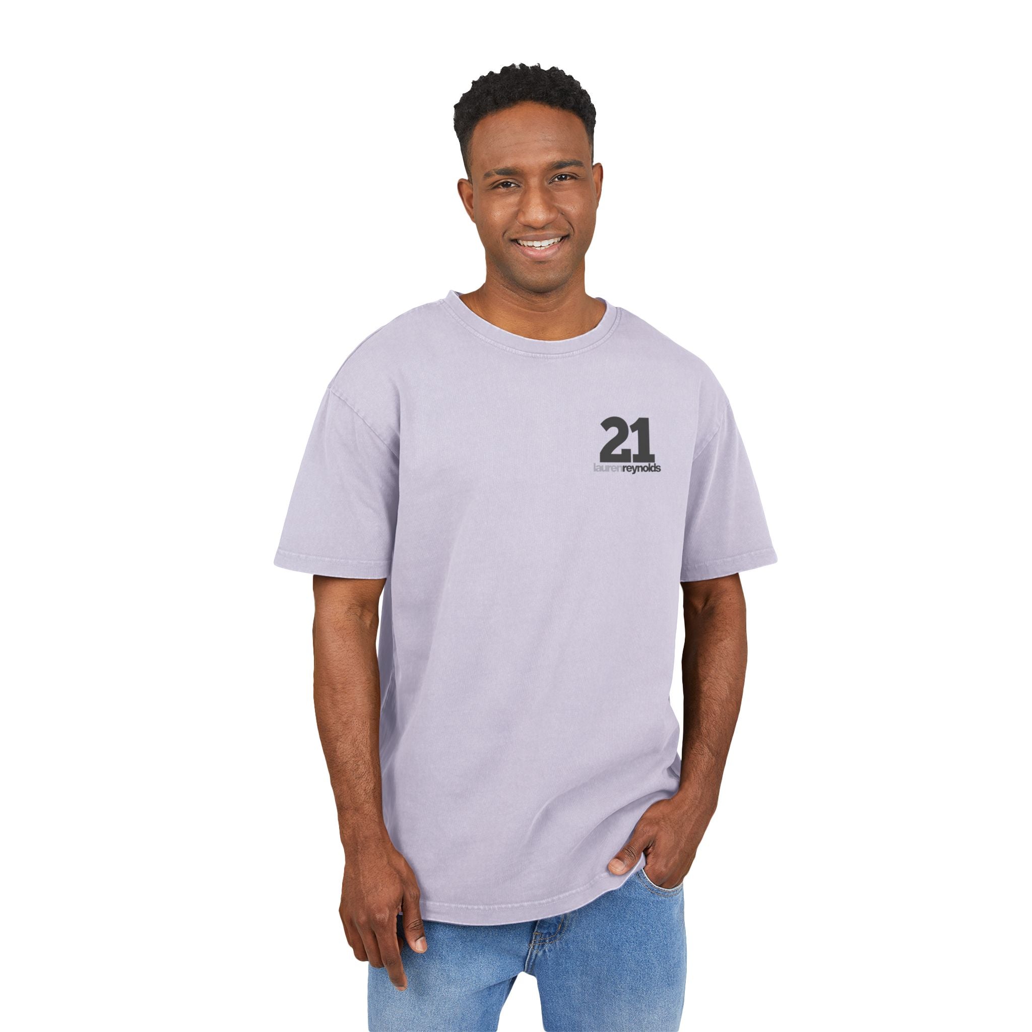 Queen of Hearts Black Jack Tee - Acid Wash