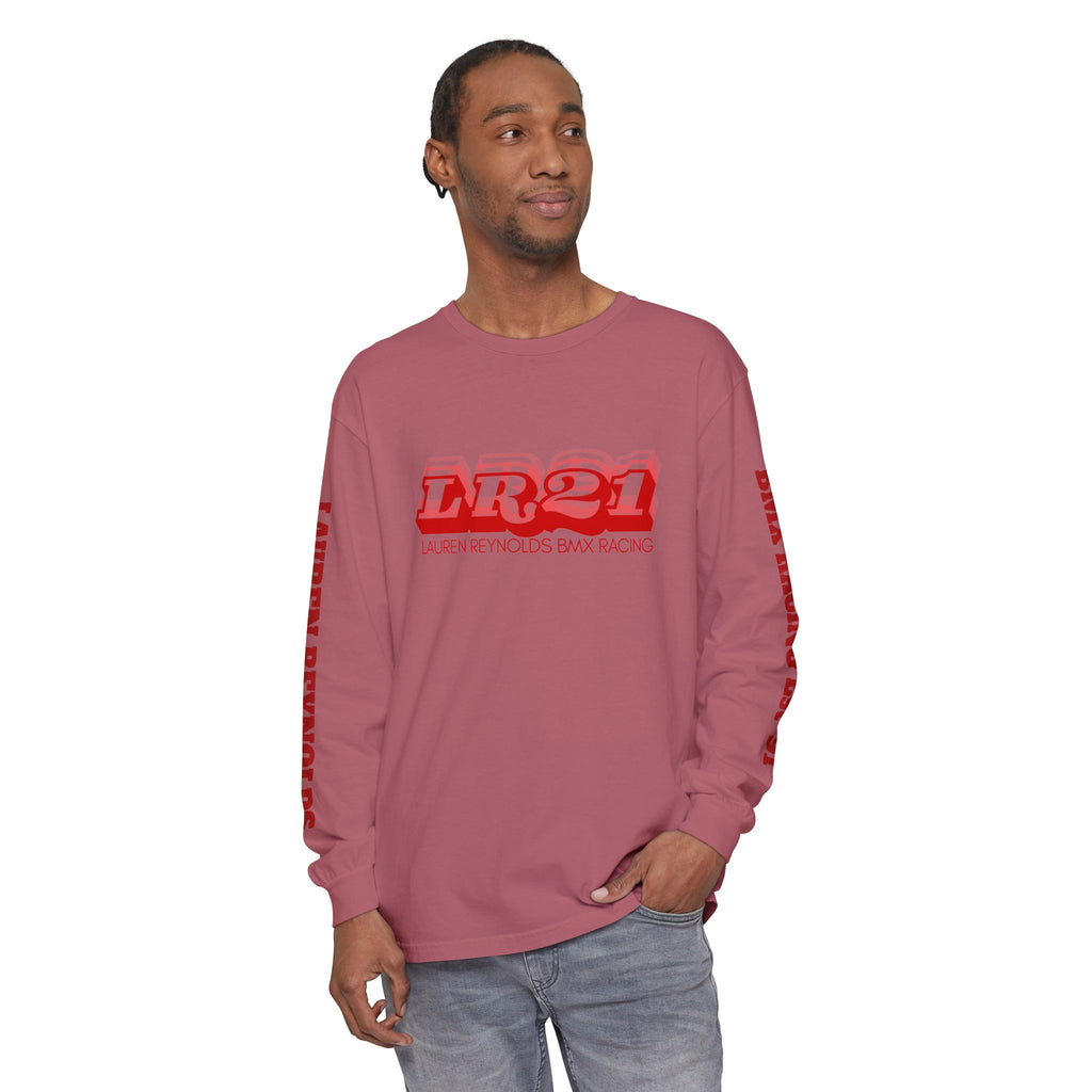LR21 BMX Racing Long Sleeve Tee Red