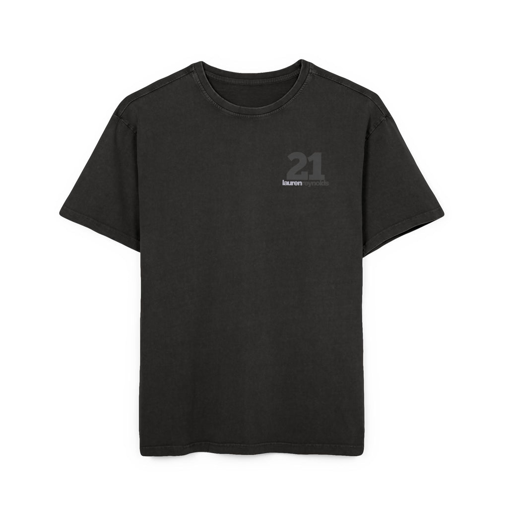 Queen of Hearts Black Jack Tee - Acid Wash