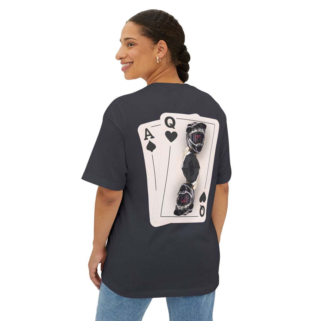 Black Queen of Hearts Boxy Tee