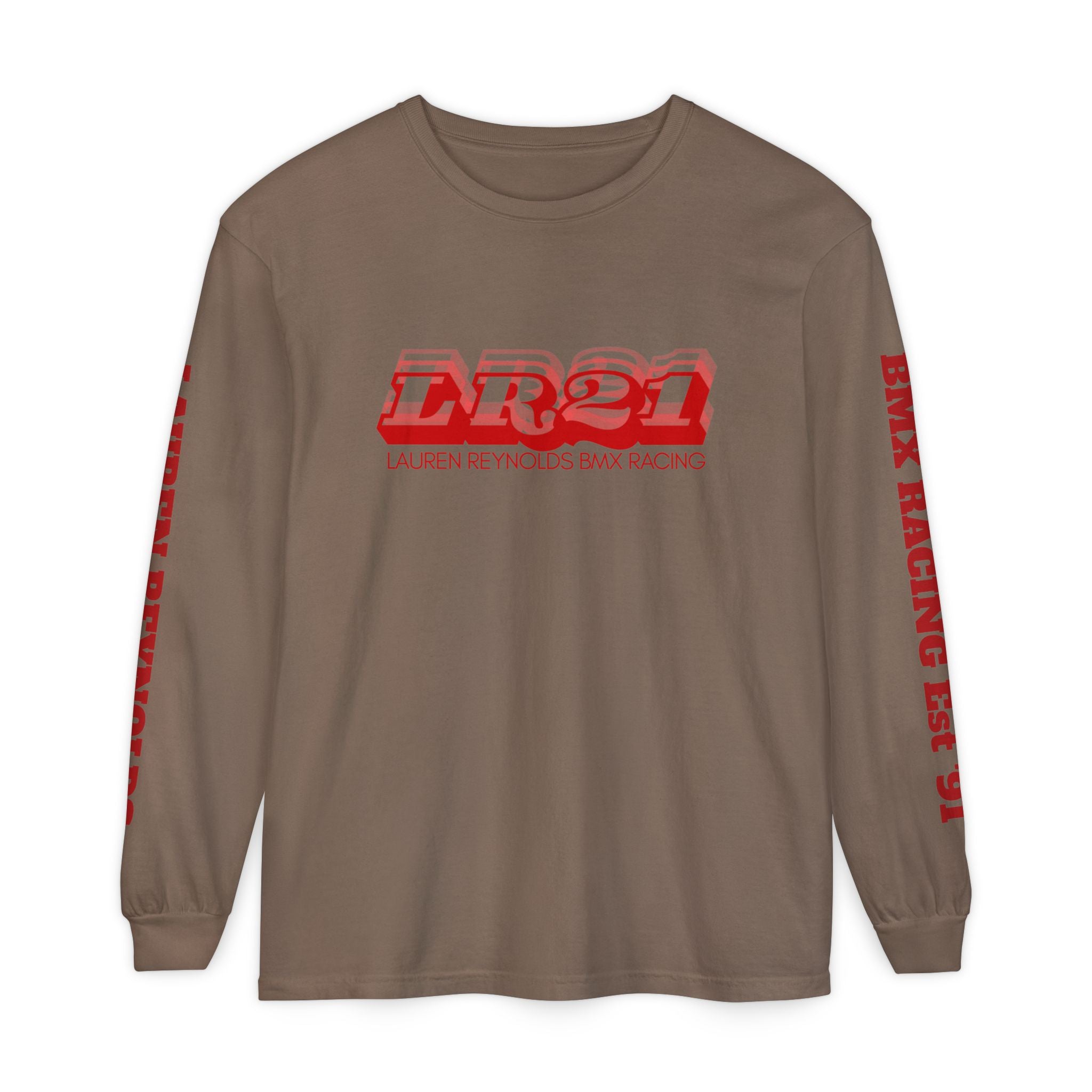 LR21 BMX Racing Long Sleeve Tee Red
