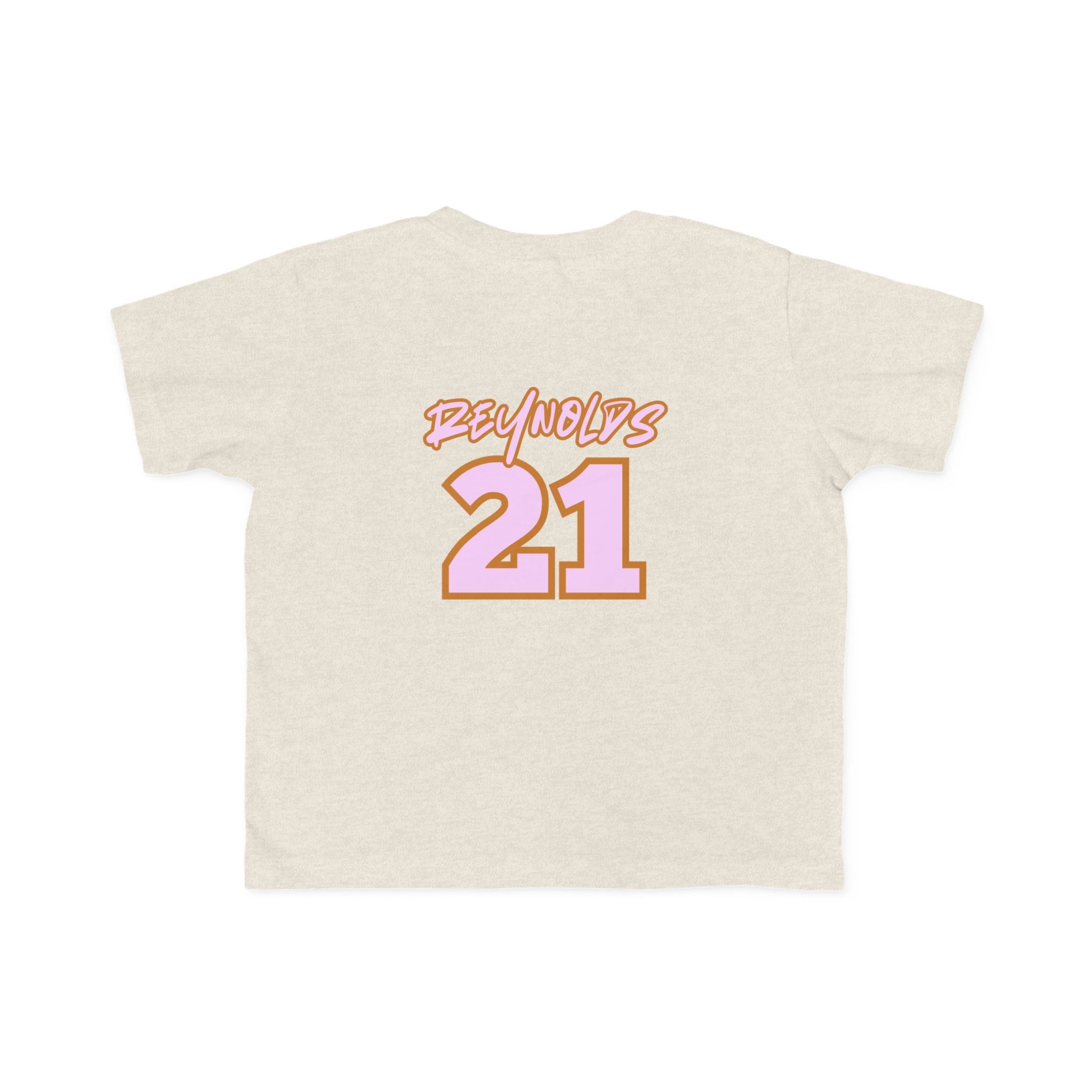Toddler Tee — 'Reynolds 21' Pink Retro