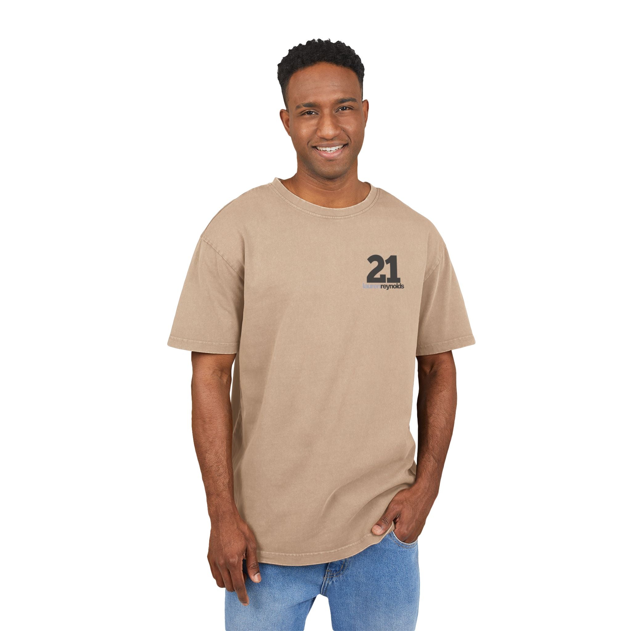 Queen of Hearts Black Jack Tee - Acid Wash