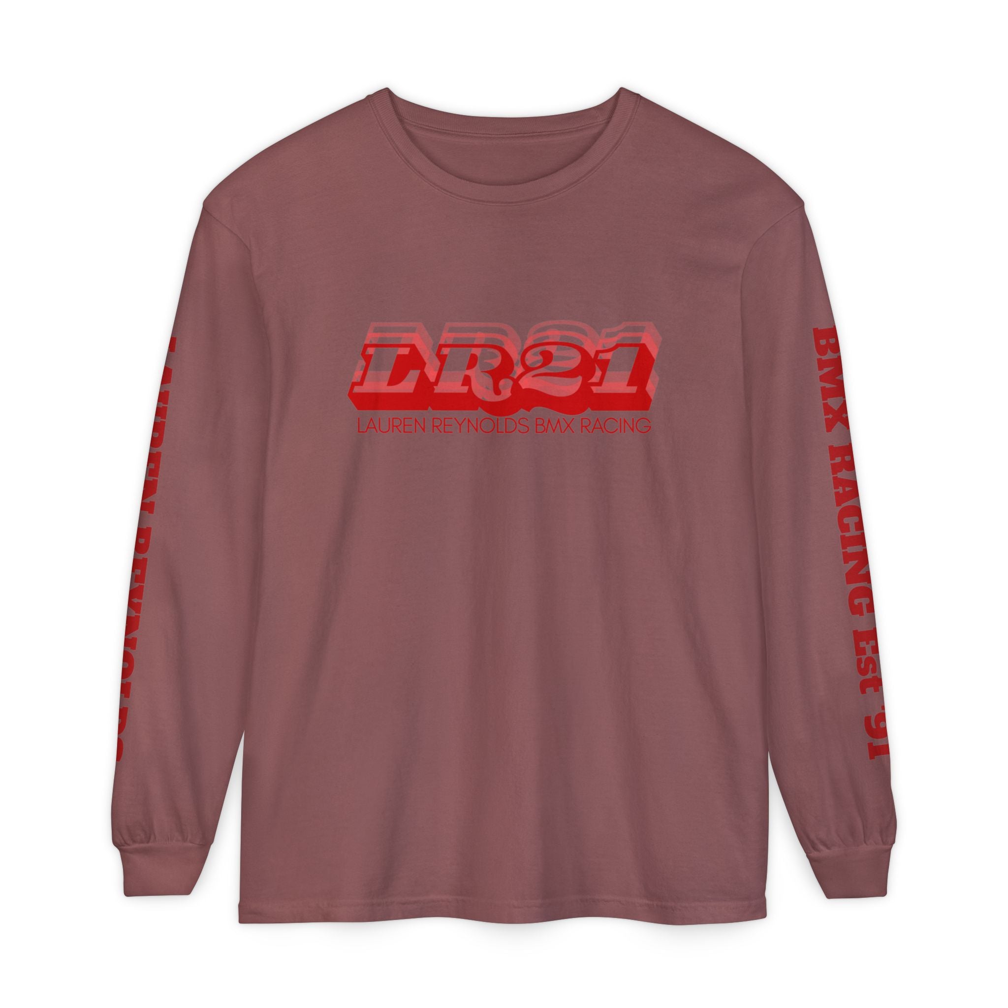 LR21 BMX Racing Long Sleeve Tee Red