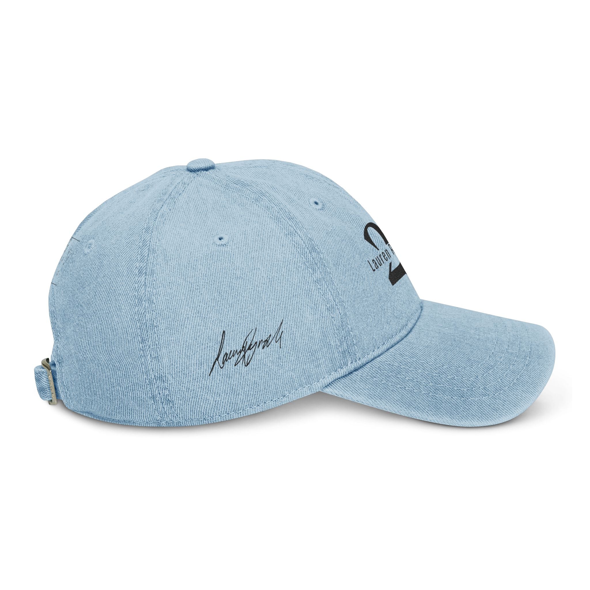 Embroidered Denim Baseball Cap