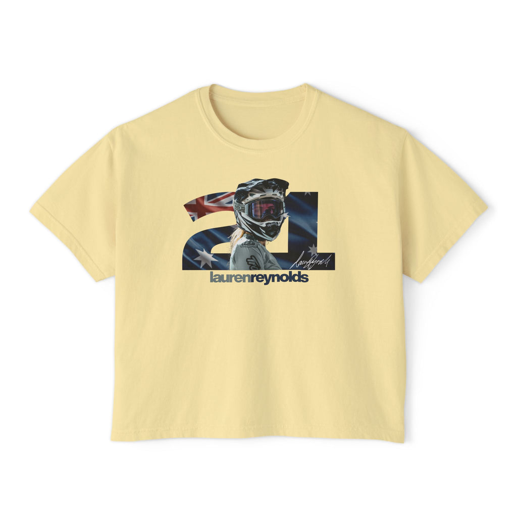 Women’s Boxy 21 AUS Flag Tee