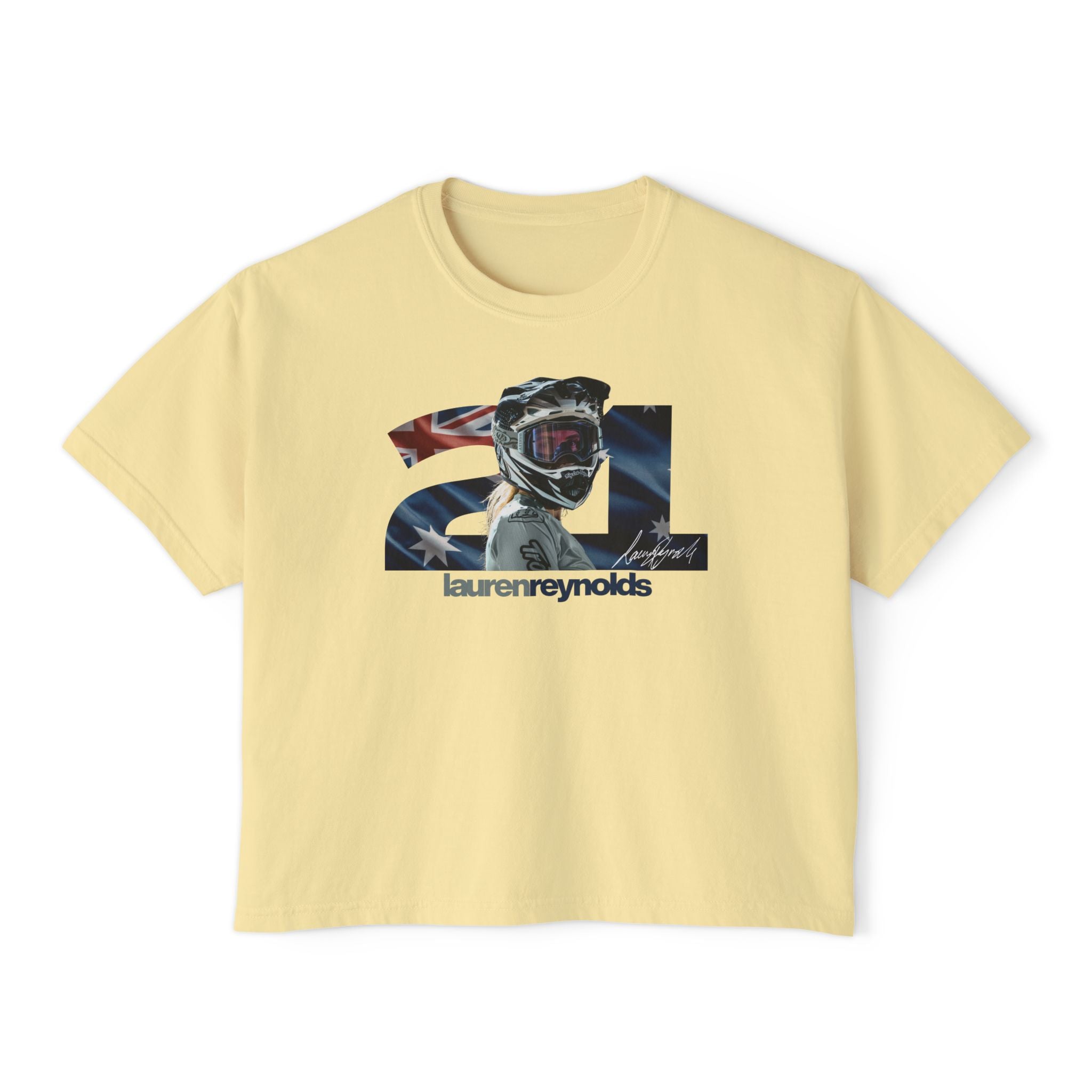 Women’s Boxy 21 AUS Flag Tee