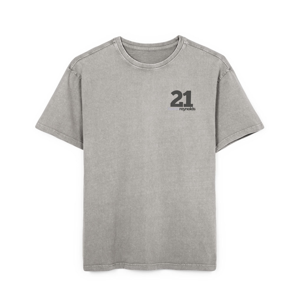 Queen of Hearts Black Jack Tee - Acid Wash
