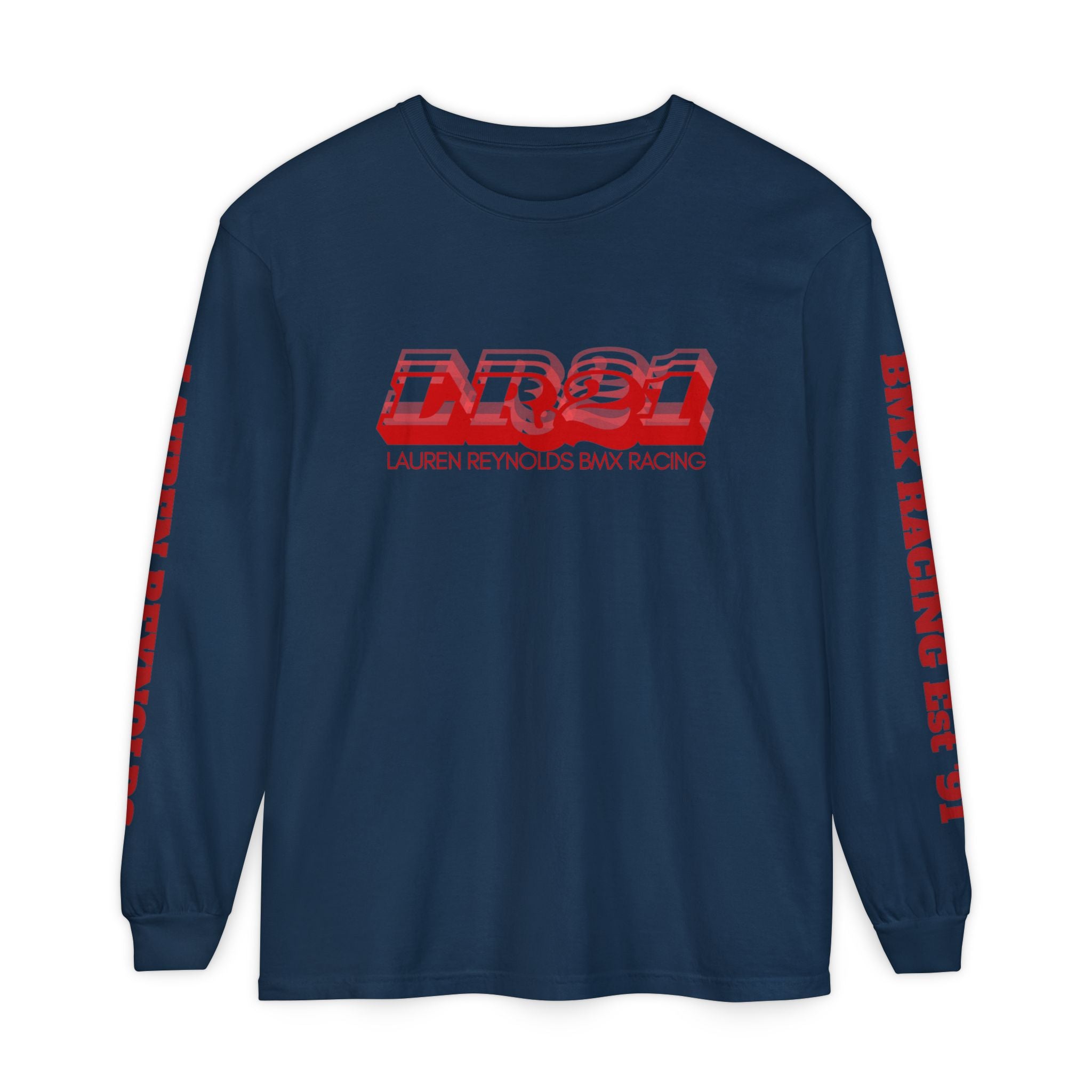 LR21 BMX Racing Long Sleeve Tee Red