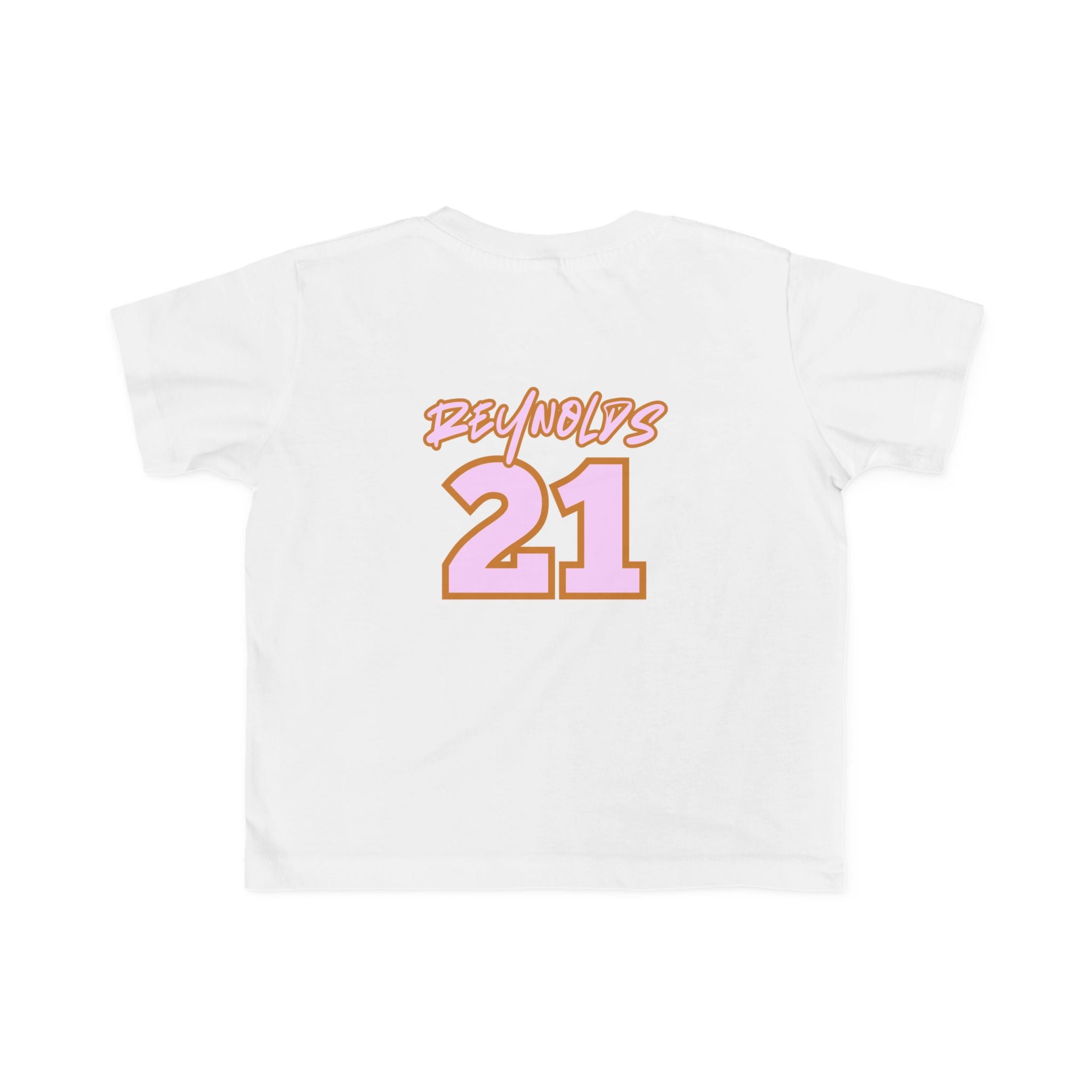 Toddler Tee — 'Reynolds 21' Pink Retro