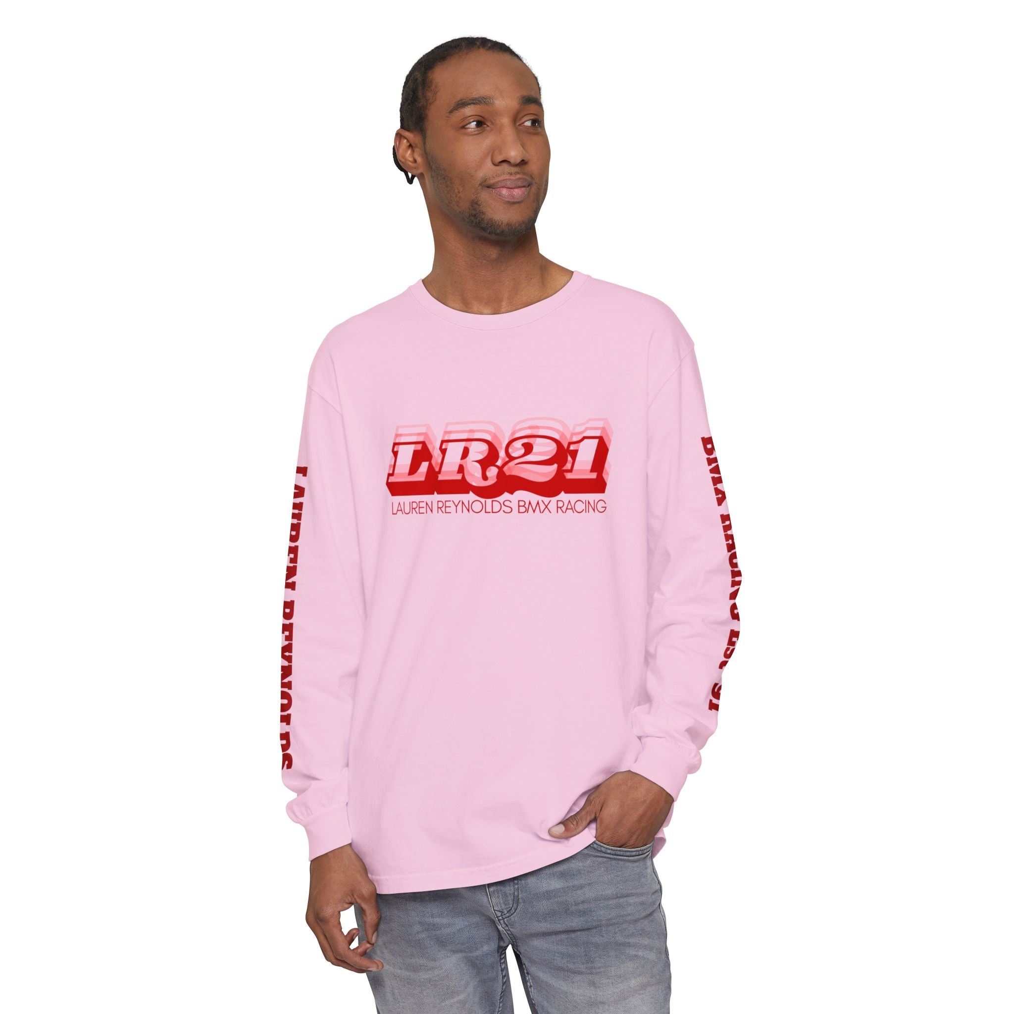 LR21 BMX Racing Long Sleeve Tee Red
