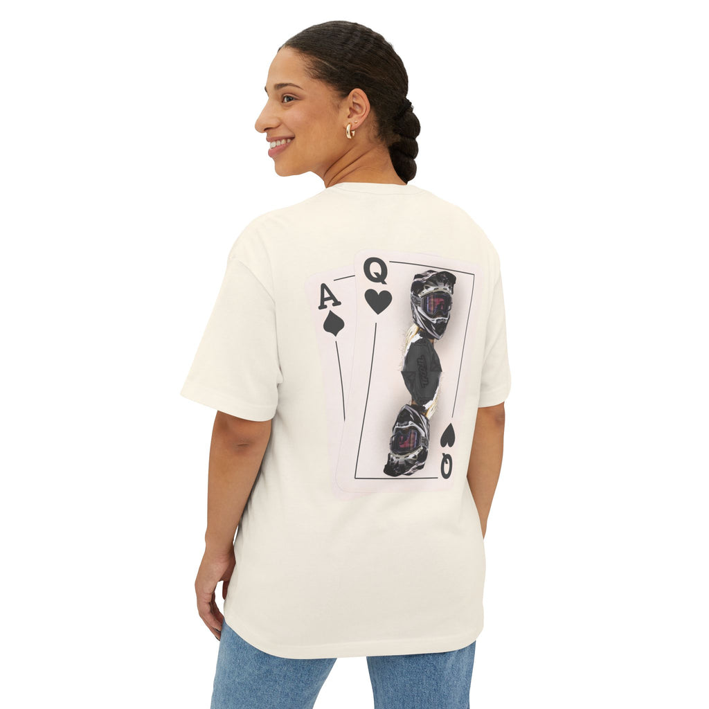 Black Queen of Hearts Boxy Tee