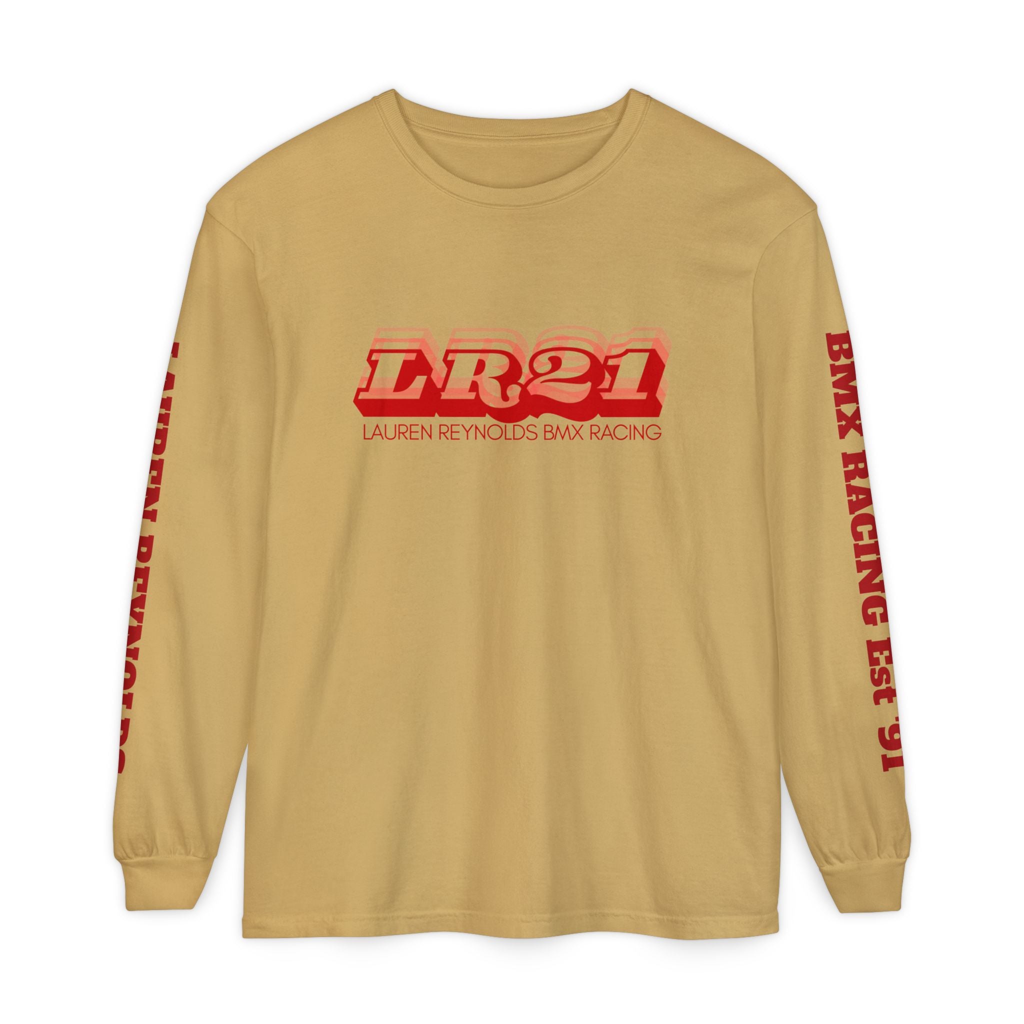 LR21 BMX Racing Long Sleeve Tee Red