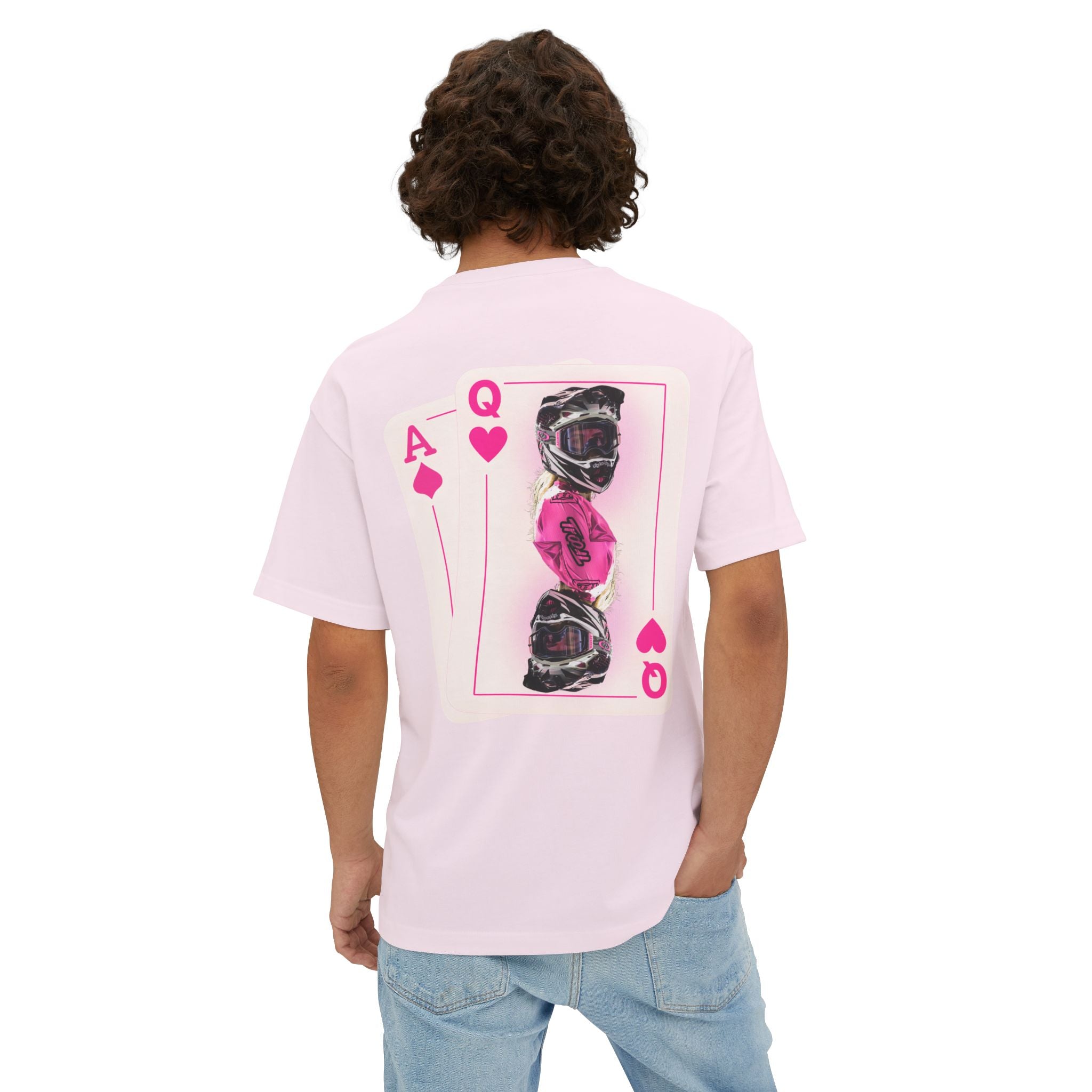 Pink Queen of Hearts Boxy Tee
