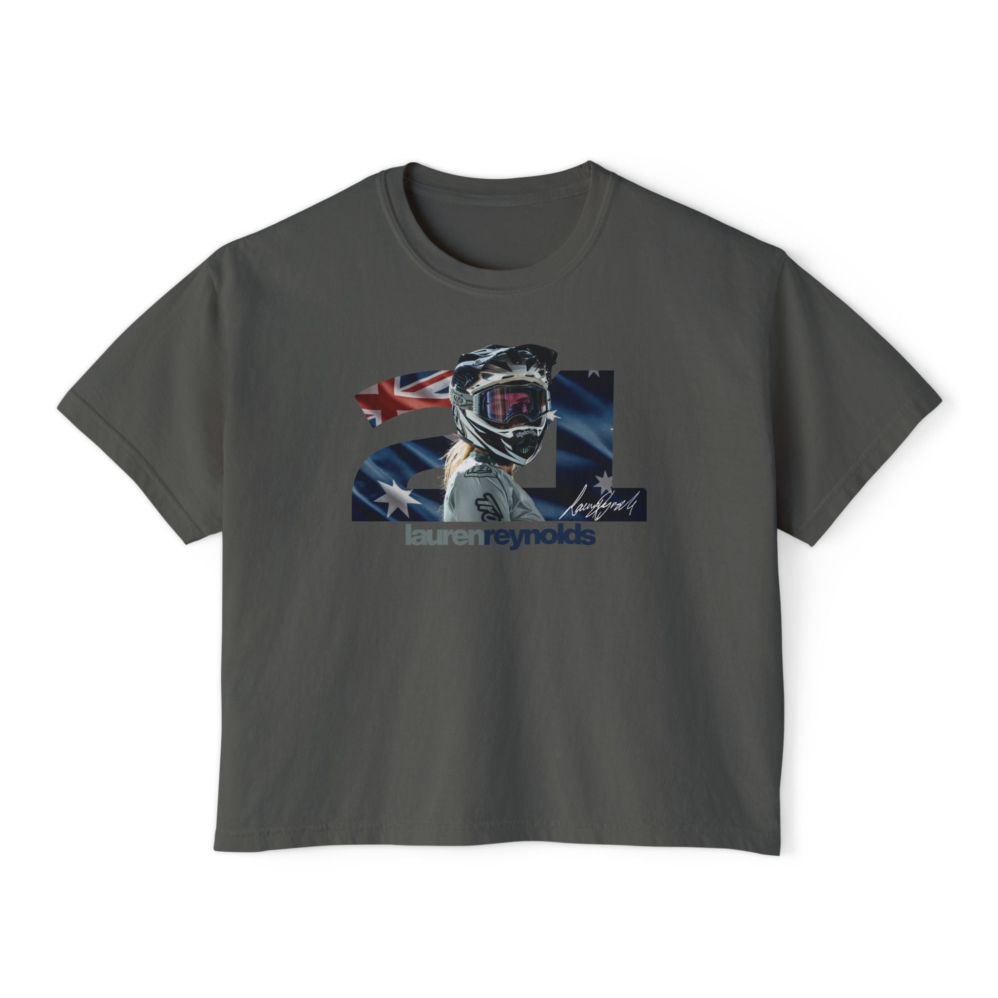 Women’s Boxy 21 AUS Flag Tee