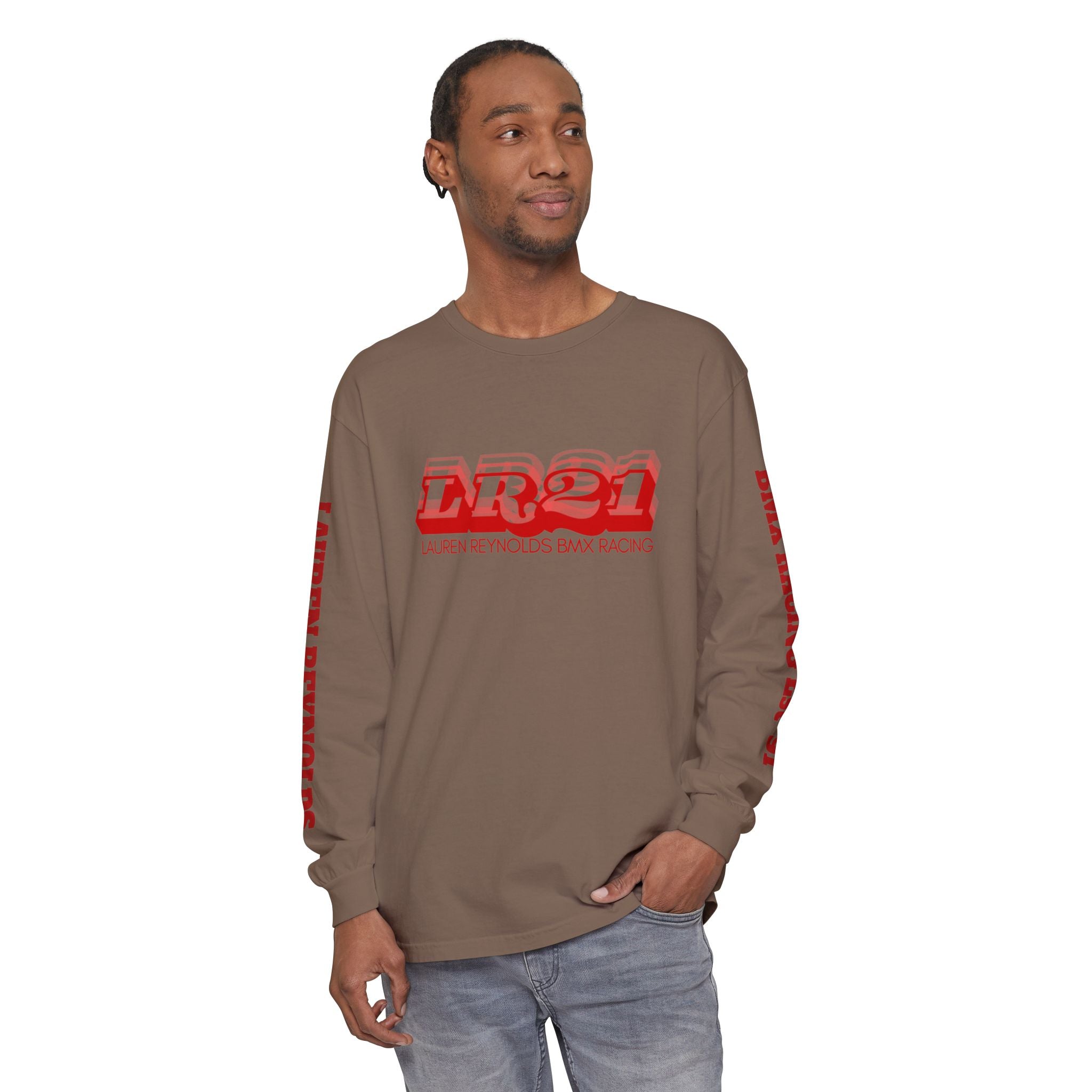 LR21 BMX Racing Long Sleeve Tee Red