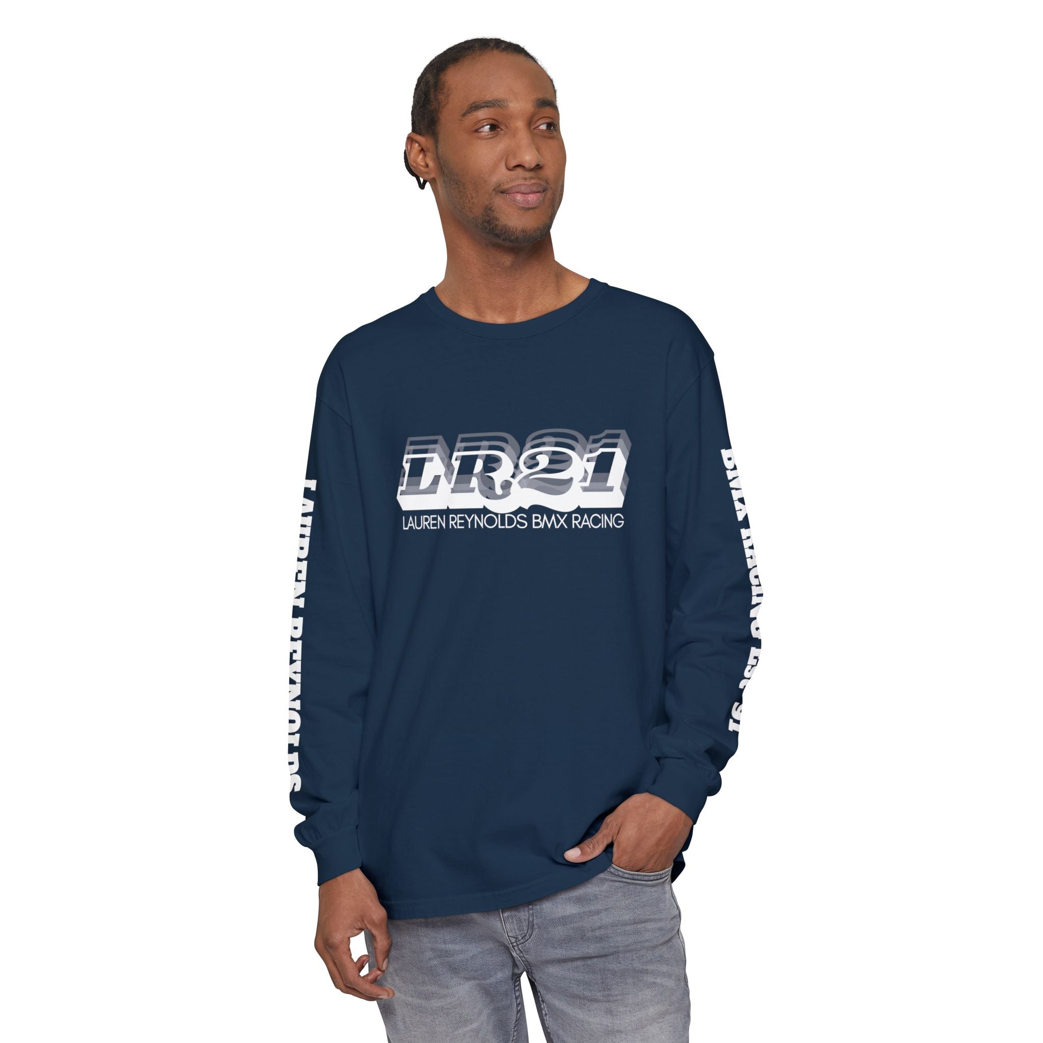 LR21 BMX Racing Long Sleeve Tee - Dark