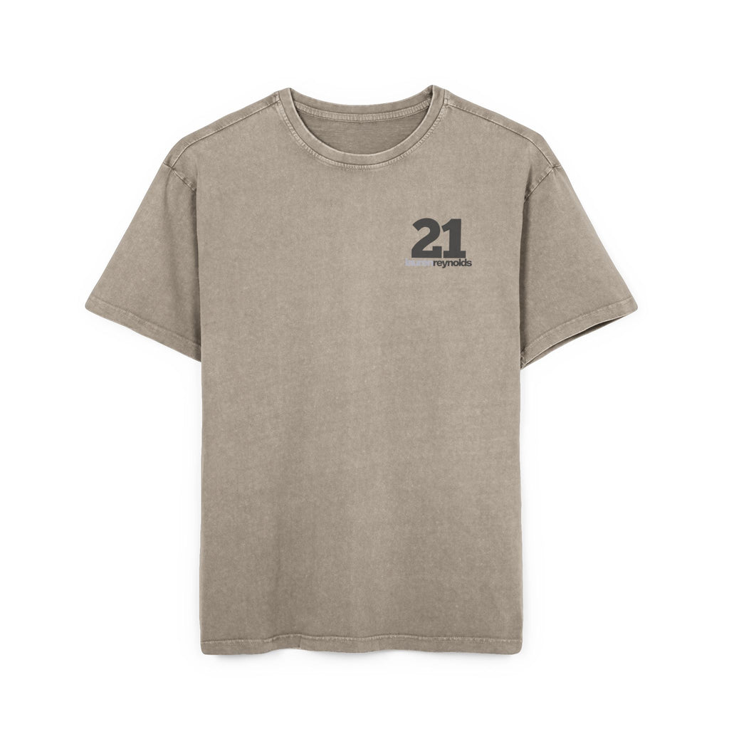 Queen of Hearts Black Jack Tee - Acid Wash