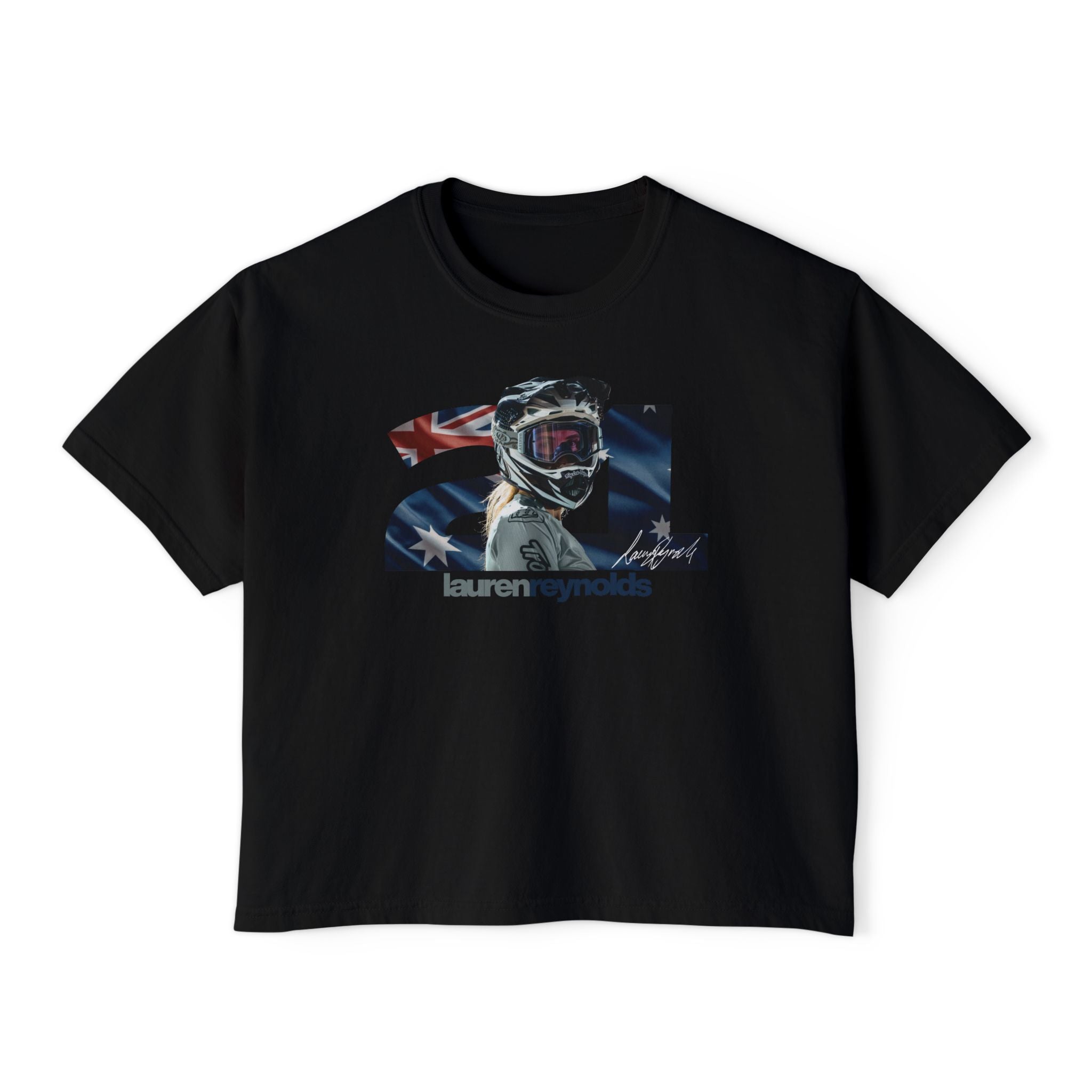 Women’s Boxy 21 AUS Flag Tee