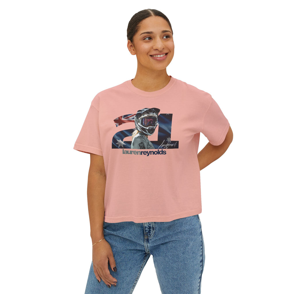 Women’s Boxy 21 AUS Flag Tee
