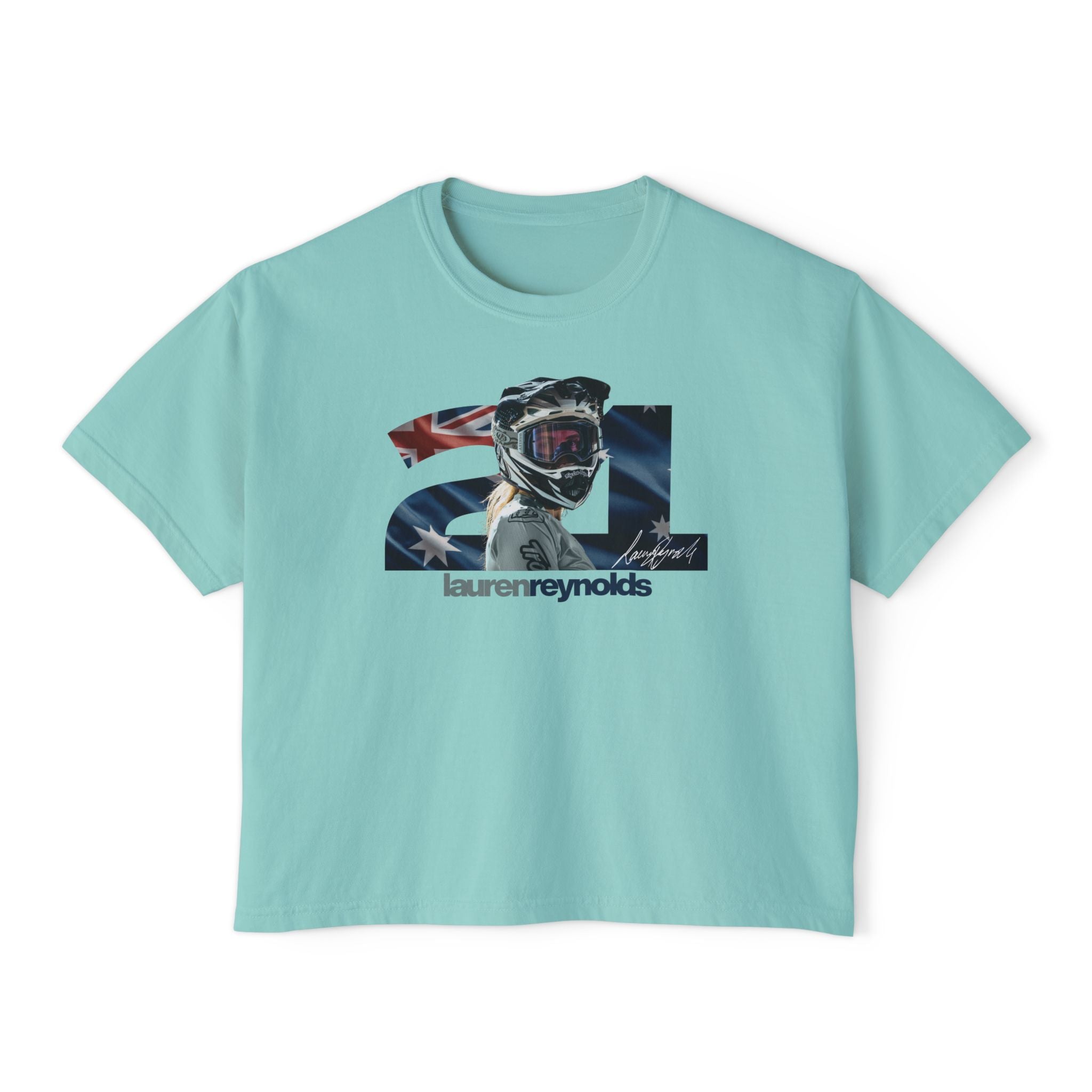 Women’s Boxy 21 AUS Flag Tee