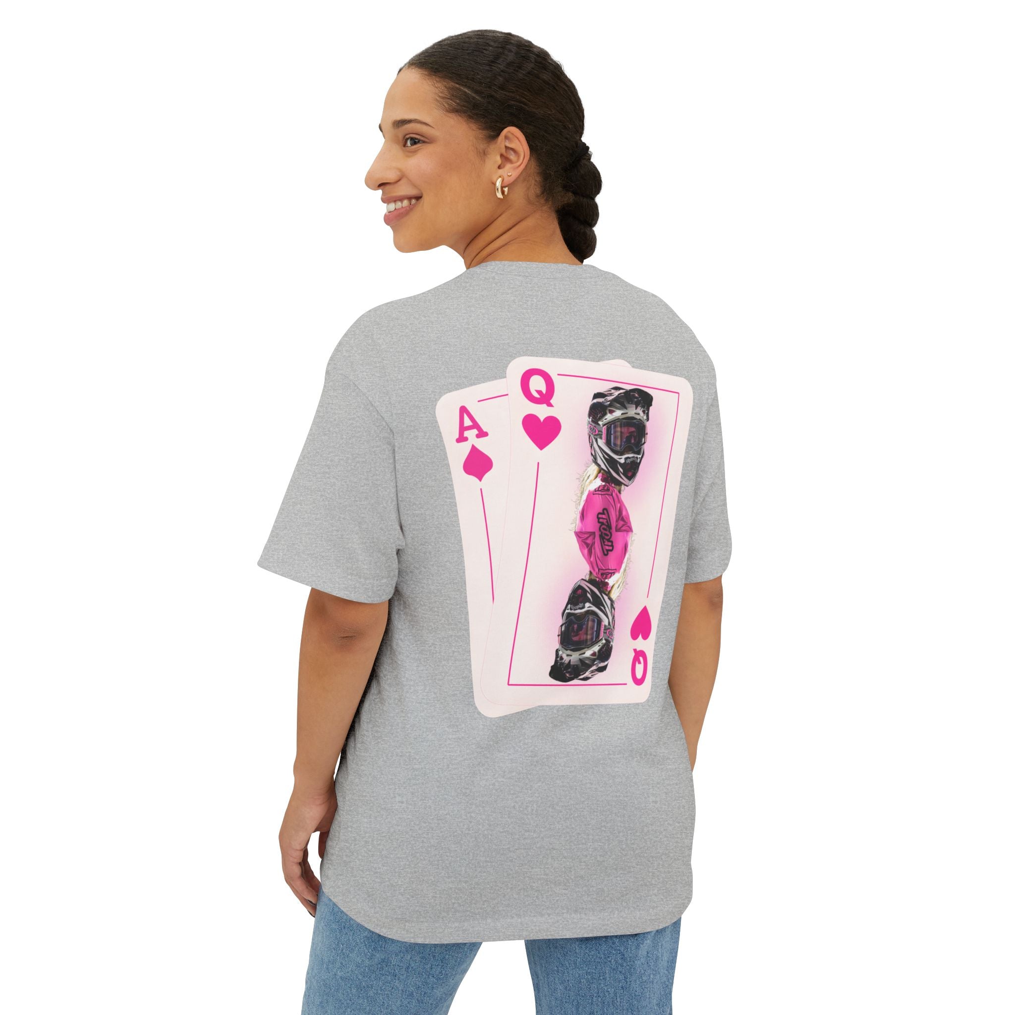 Pink Queen of Hearts Boxy Tee