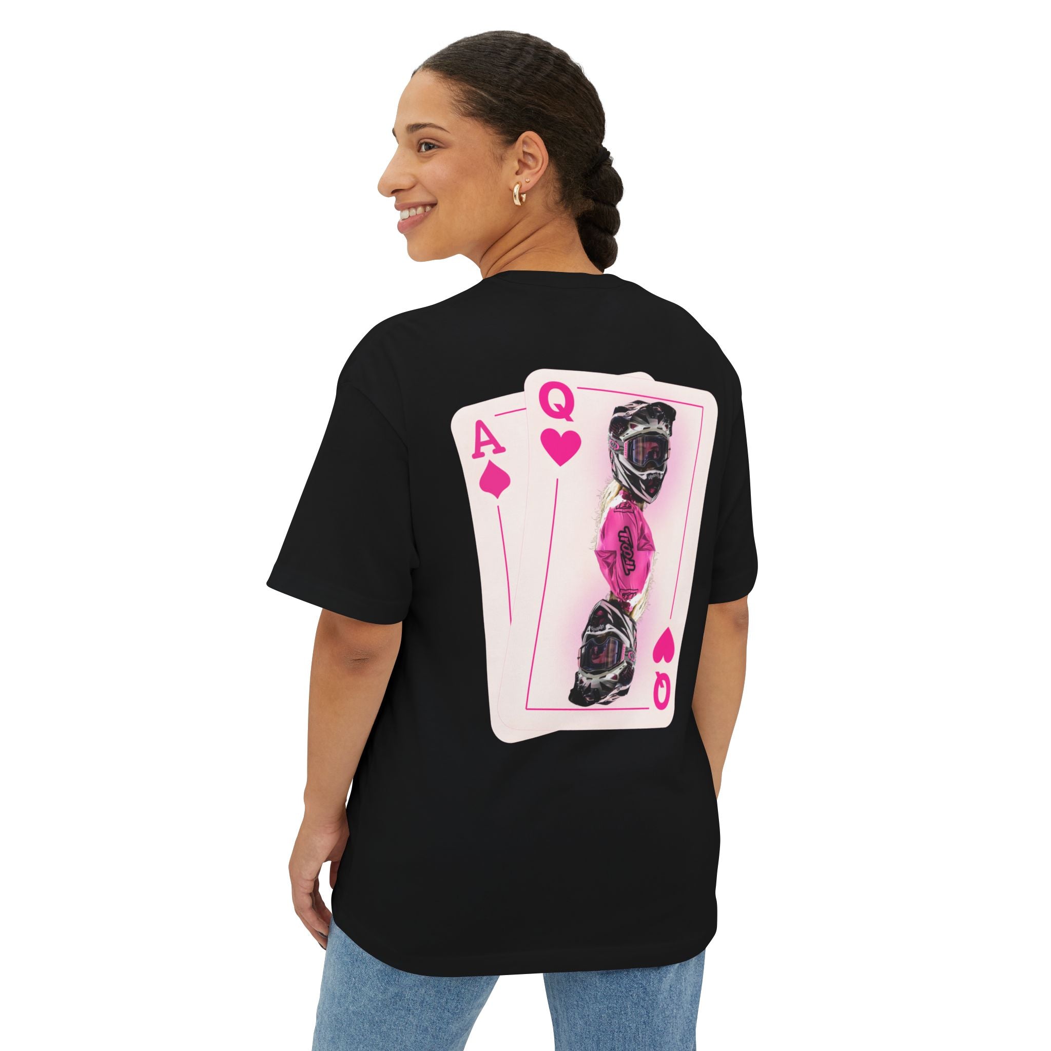 Pink Queen of Hearts Boxy Tee