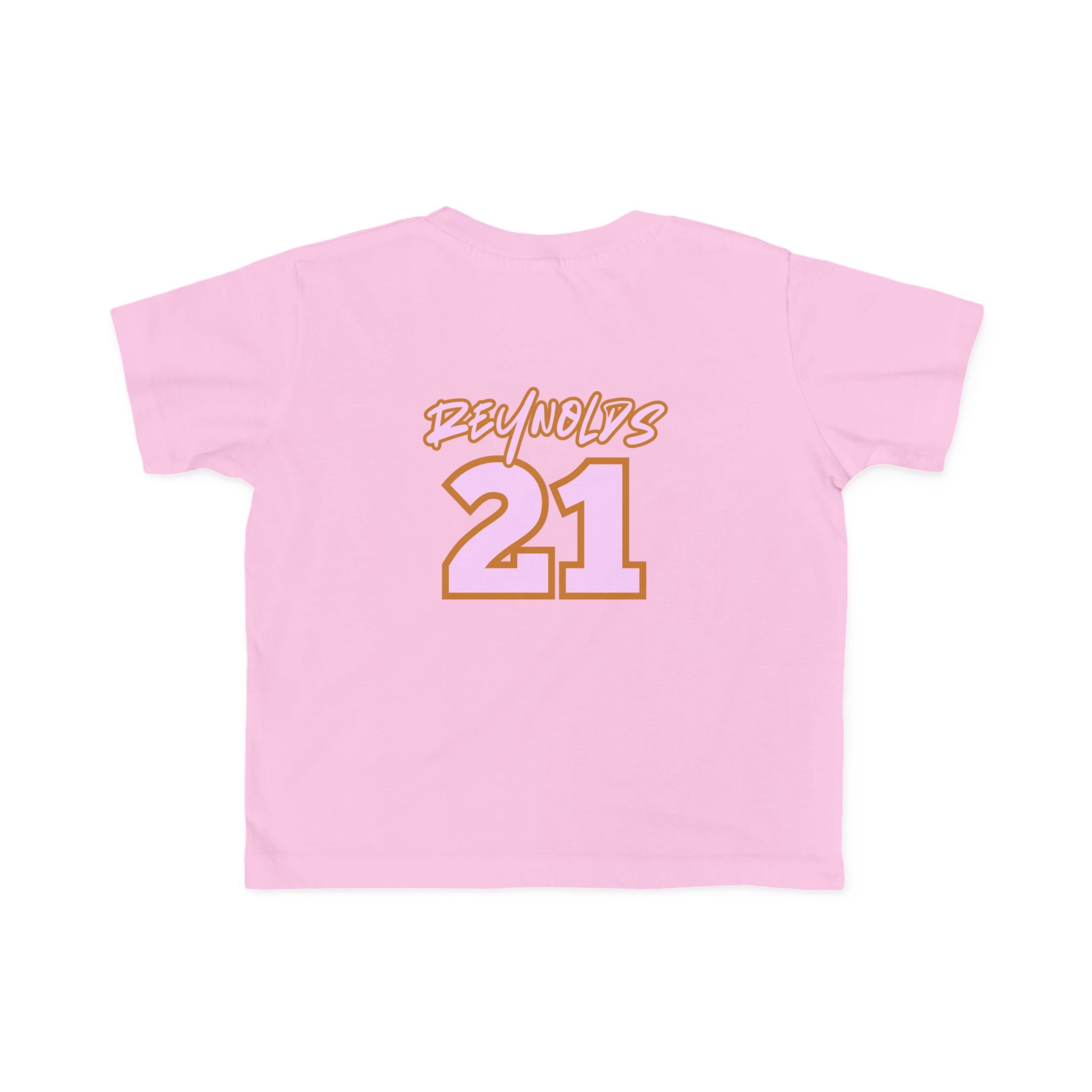 Toddler Tee — 'Reynolds 21' Pink Retro
